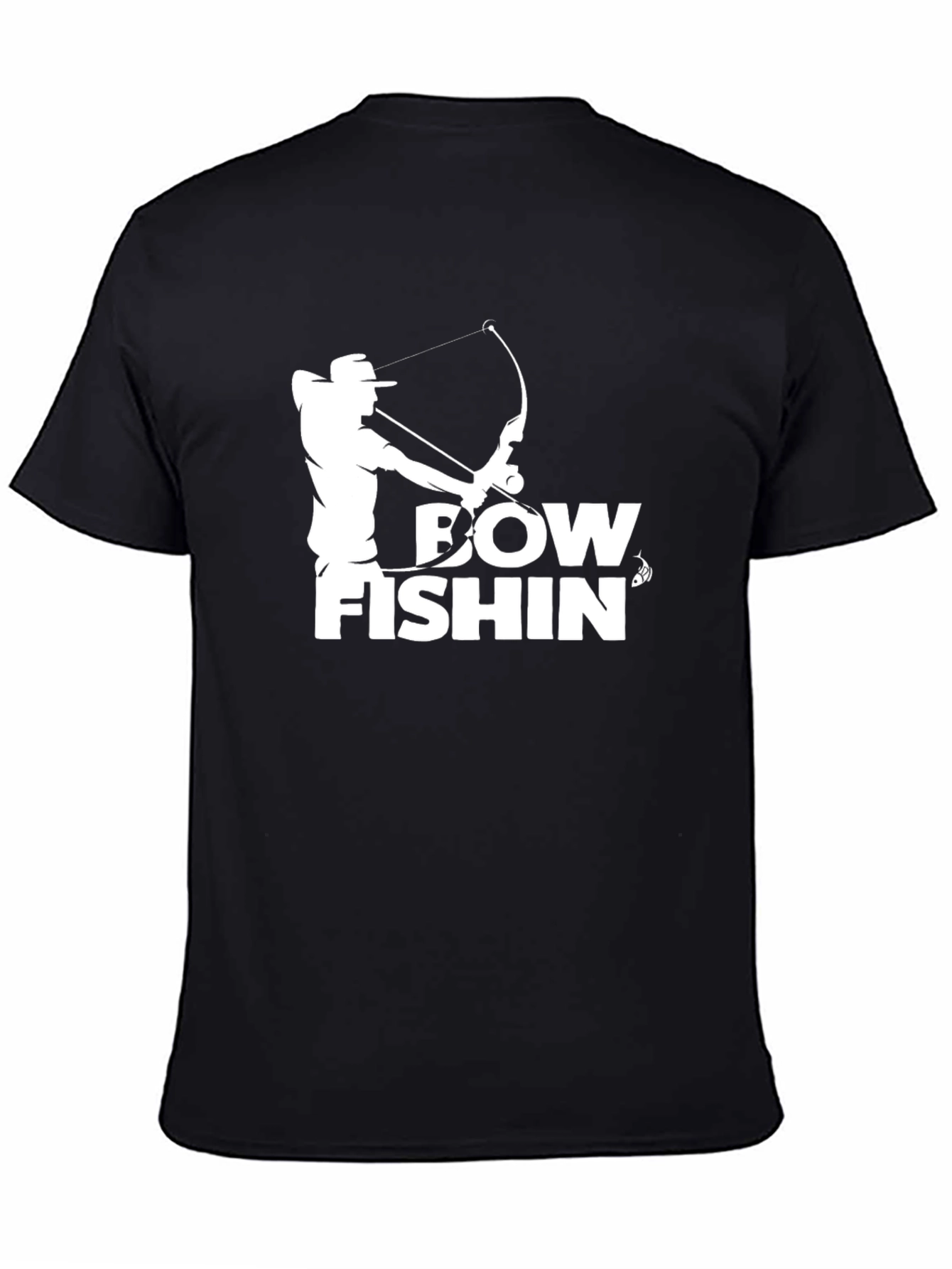 Bow Fishin T-Shirt - Black Graphic Tee