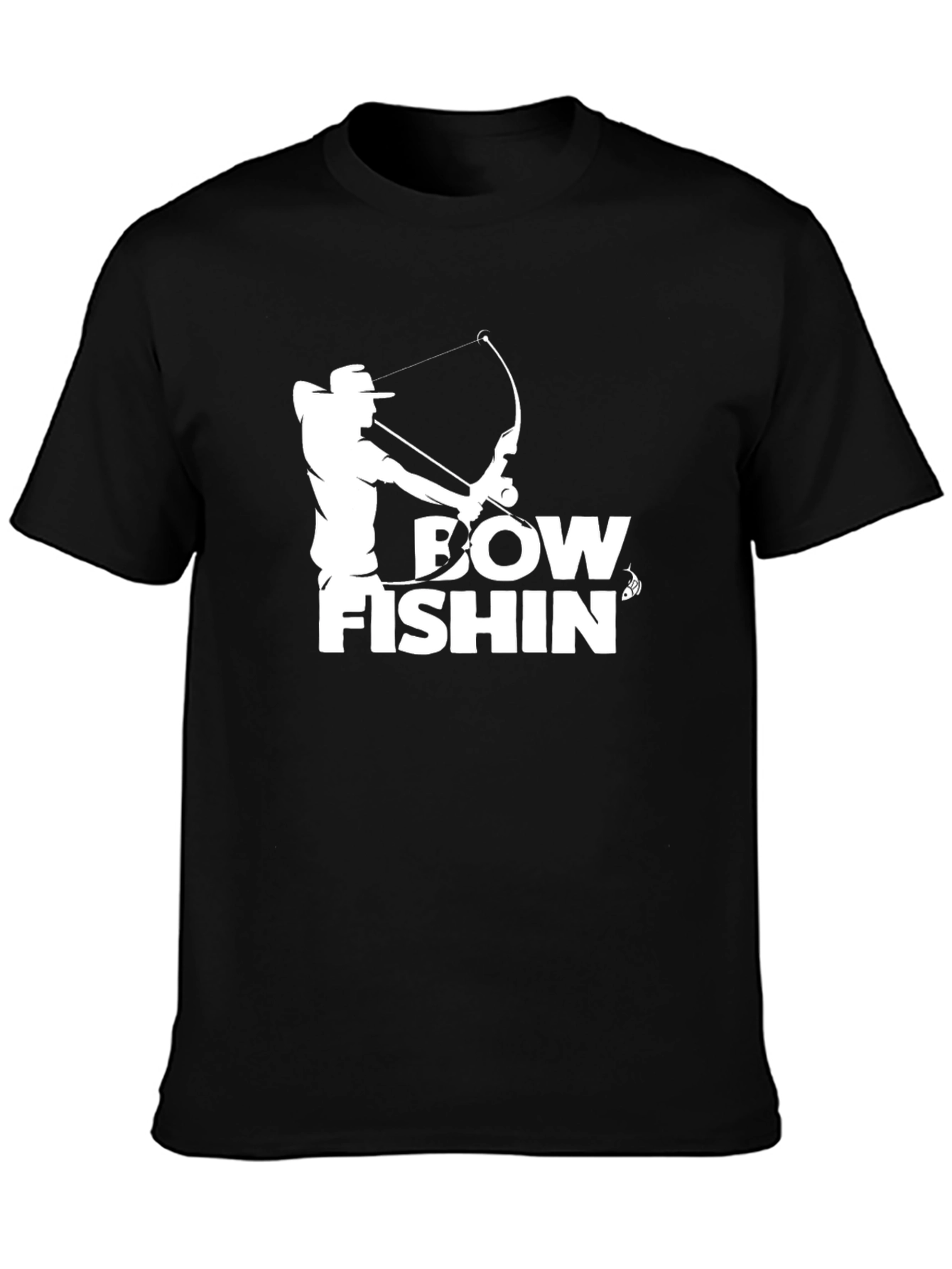 Bow Fishin T-Shirt - Black Graphic Tee