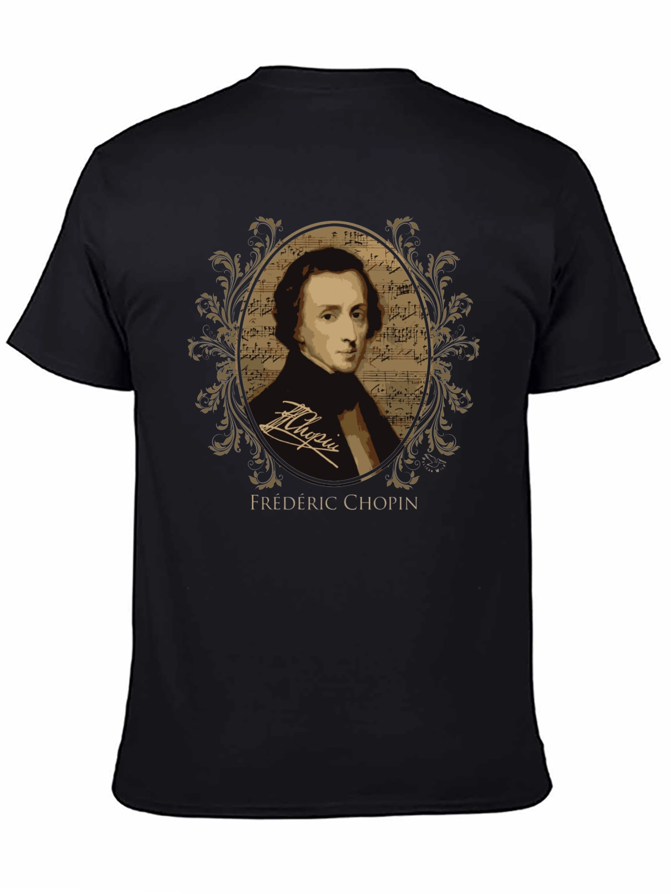 Frédéric Chopin Portrait T-Shirt - Classical Music Tee