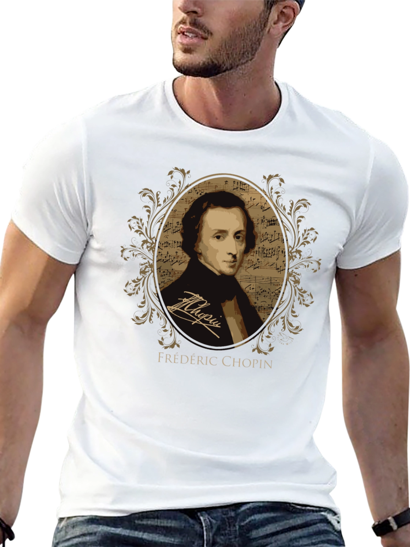 Frédéric Chopin Portrait T-Shirt - Classical Music Tee