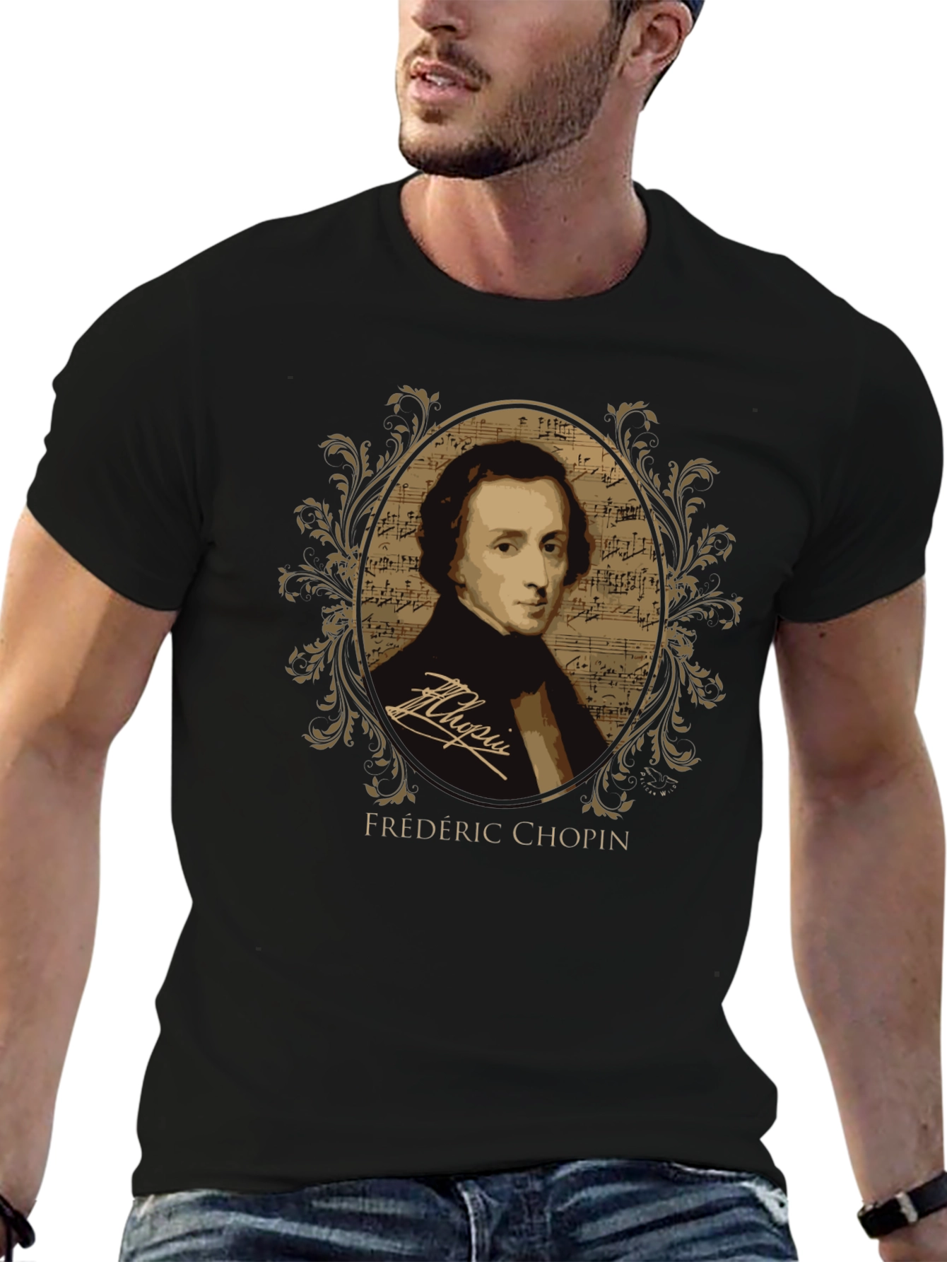 Frédéric Chopin Portrait T-Shirt - Classical Music Tee