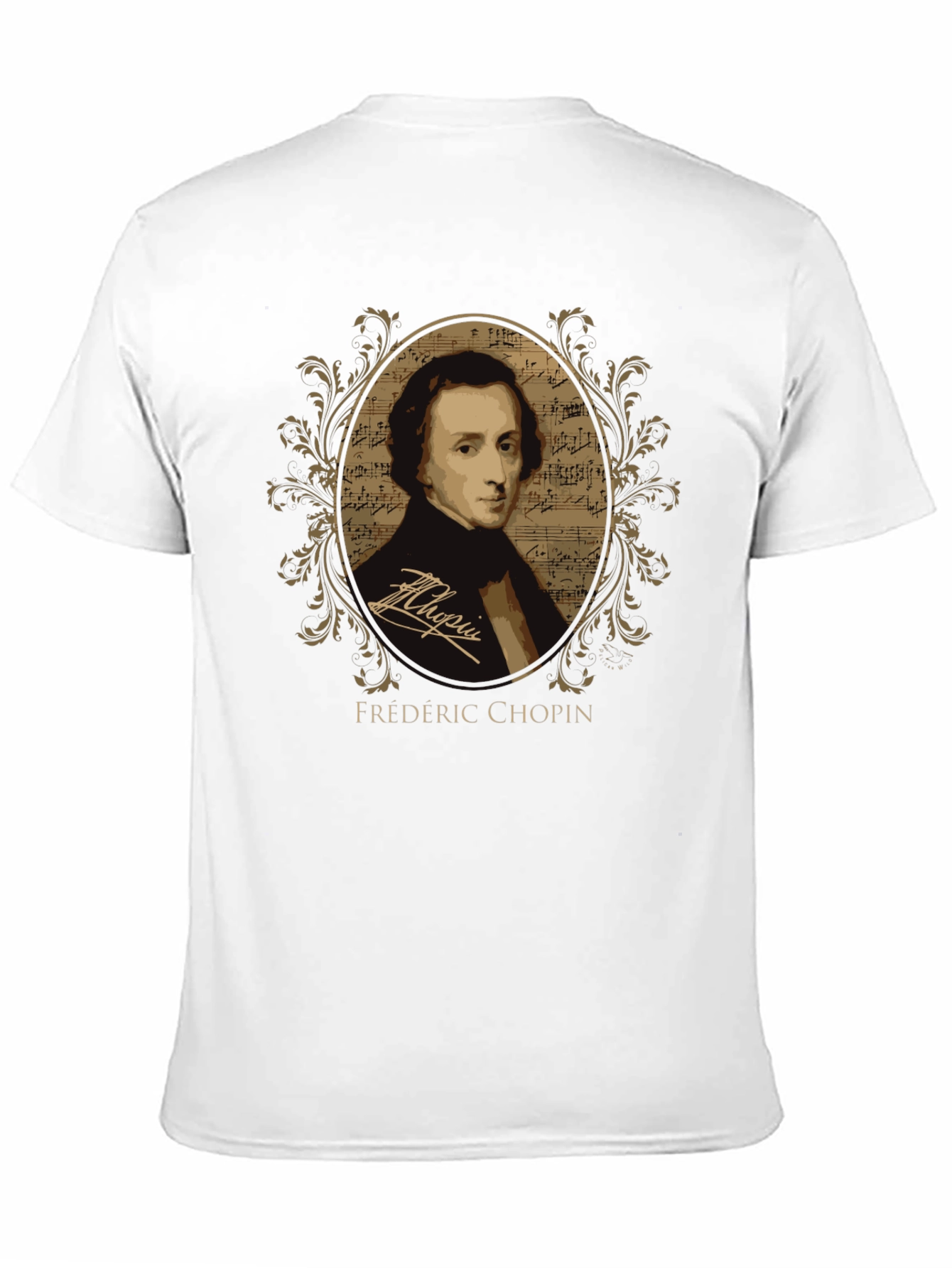 Frédéric Chopin Portrait T-Shirt - Classical Music Tee