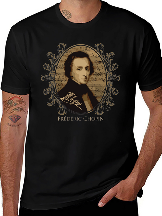 Frédéric Chopin Portrait T-Shirt - Classical Music Tee