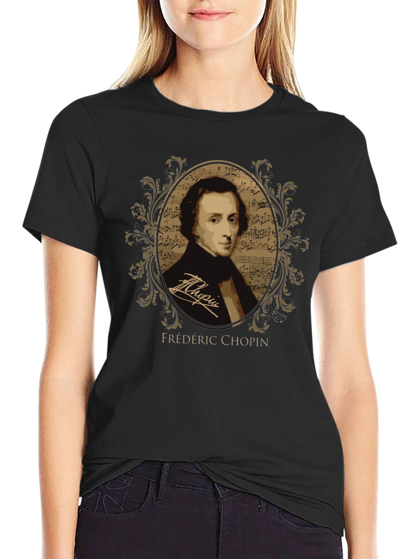 Frédéric Chopin Portrait T-Shirt - Classical Music Tee