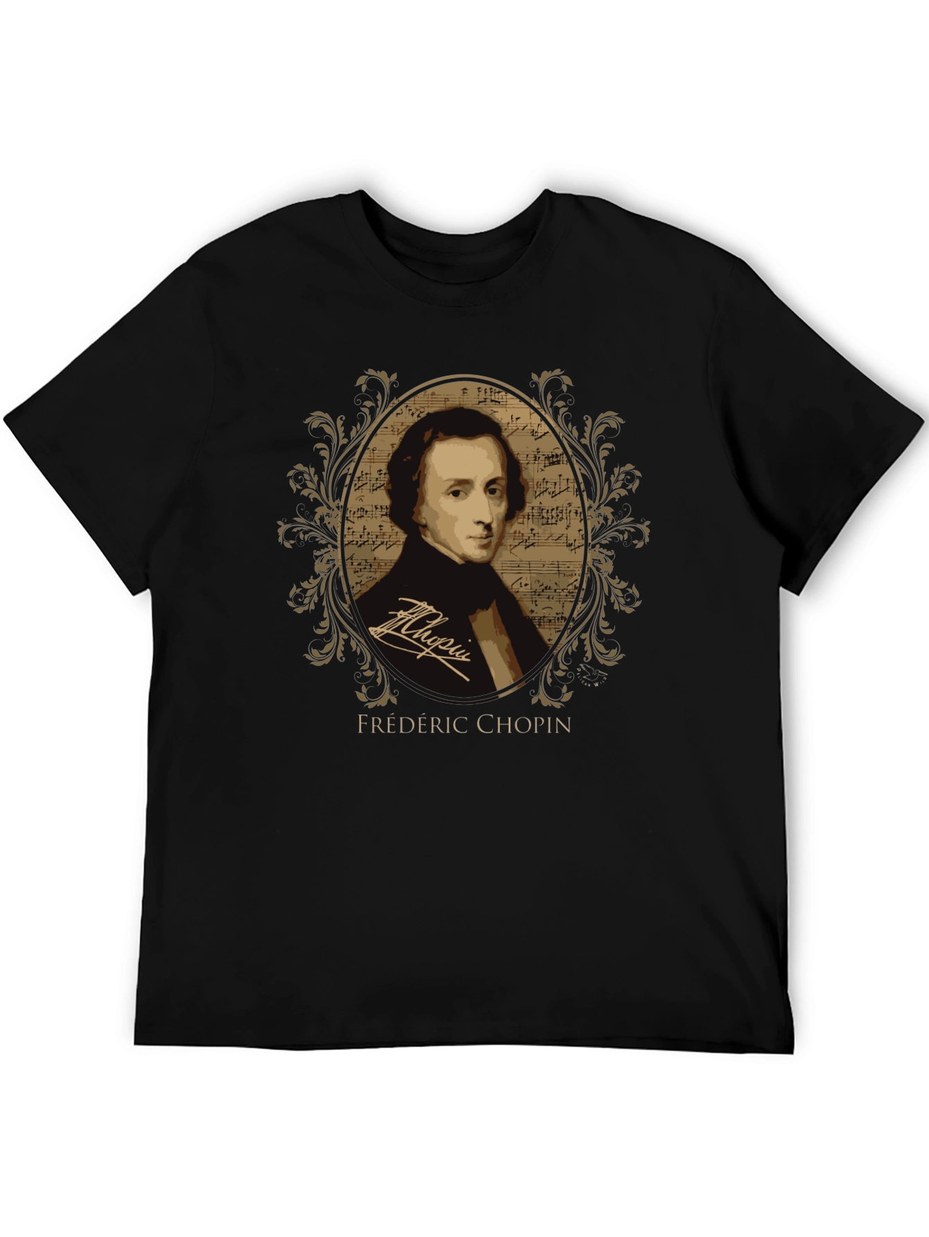 Frédéric Chopin Portrait T-Shirt - Classical Music Tee