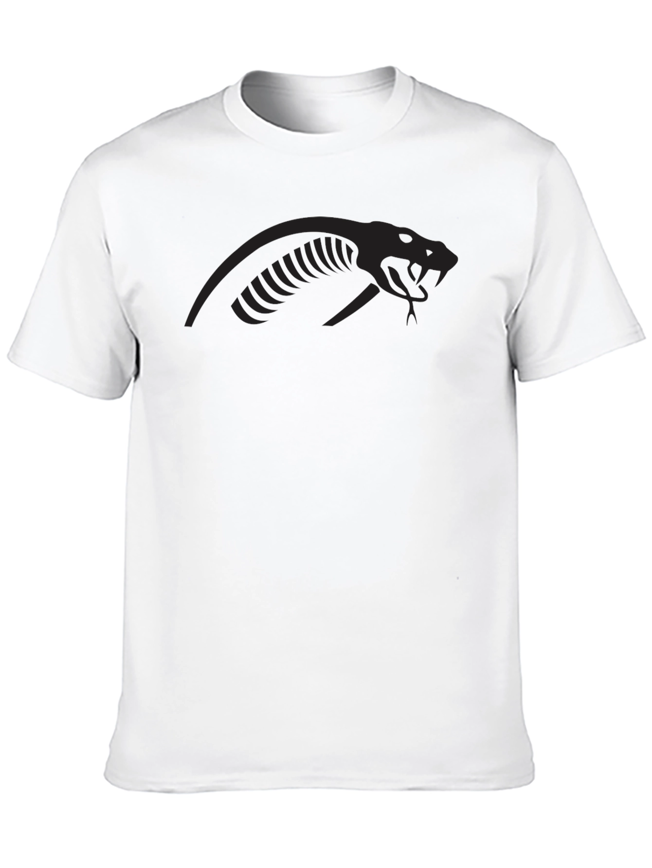 Mens Black Viper Graphic T-Shirt