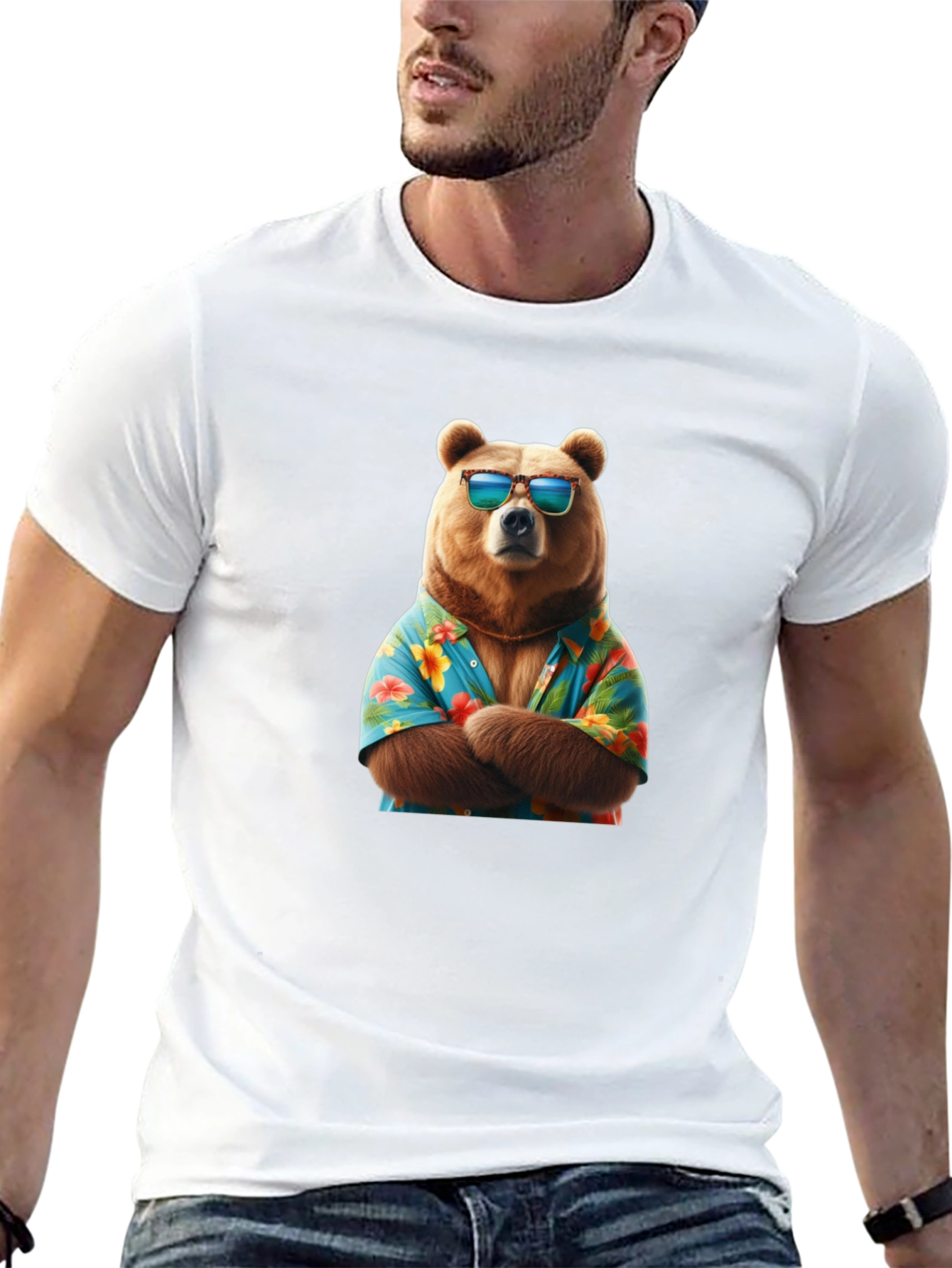 Cool Bear Hawaiian Shirt T-Shirt