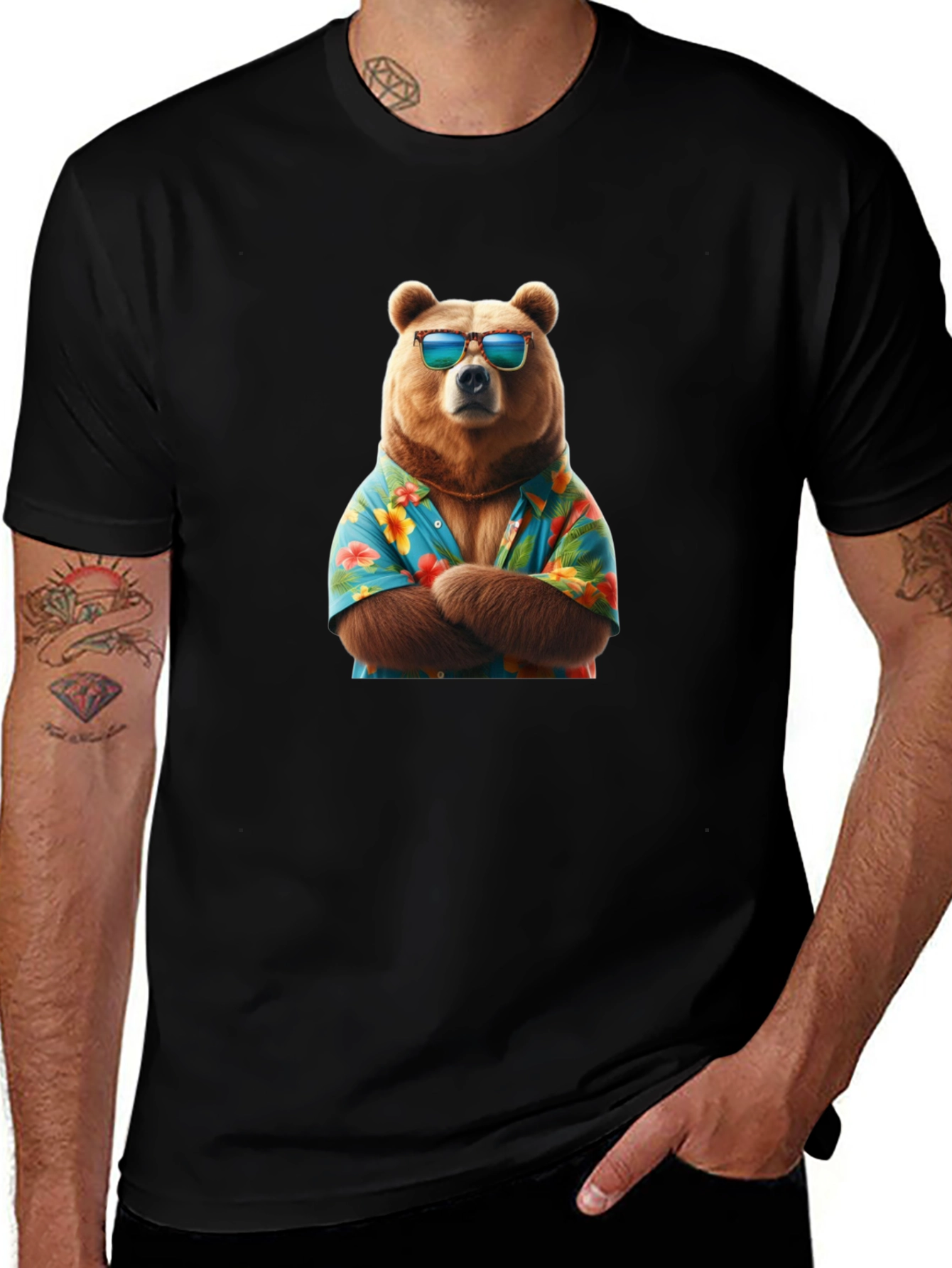 Cool Bear Hawaiian Shirt T-Shirt