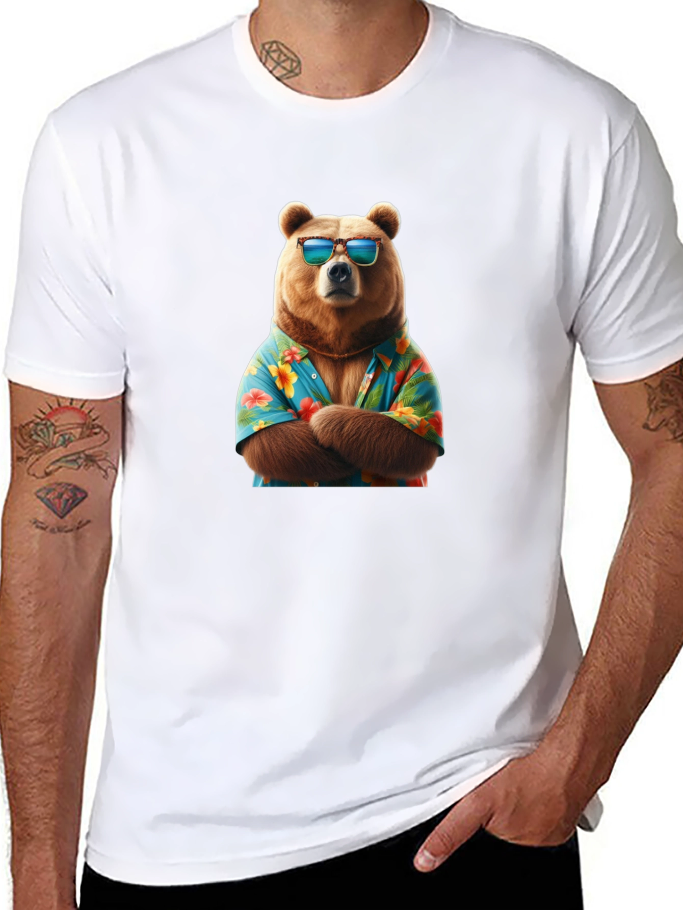Cool Bear Hawaiian Shirt T-Shirt