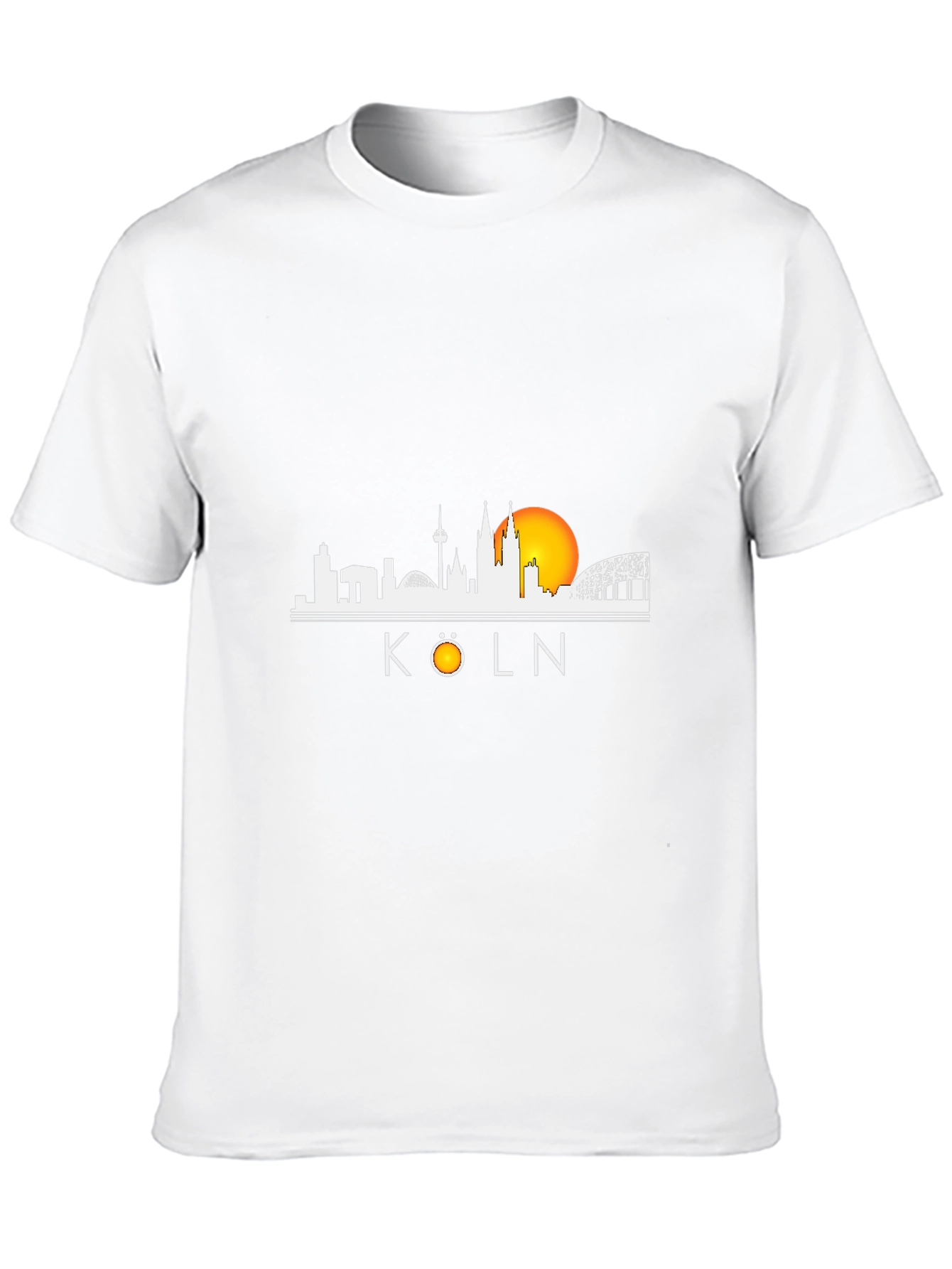 Köln Skyline T-Shirt - Black Cotton Tee