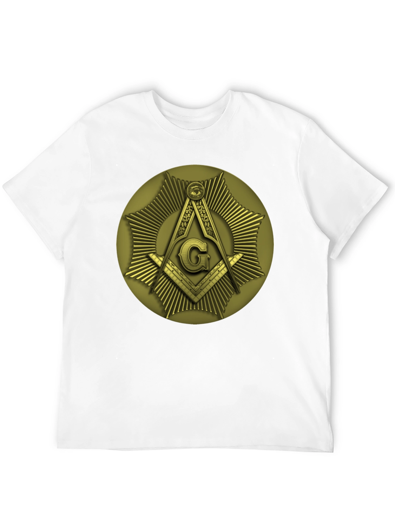 Masonic Symbol T-Shirt: Square & Compass Design
