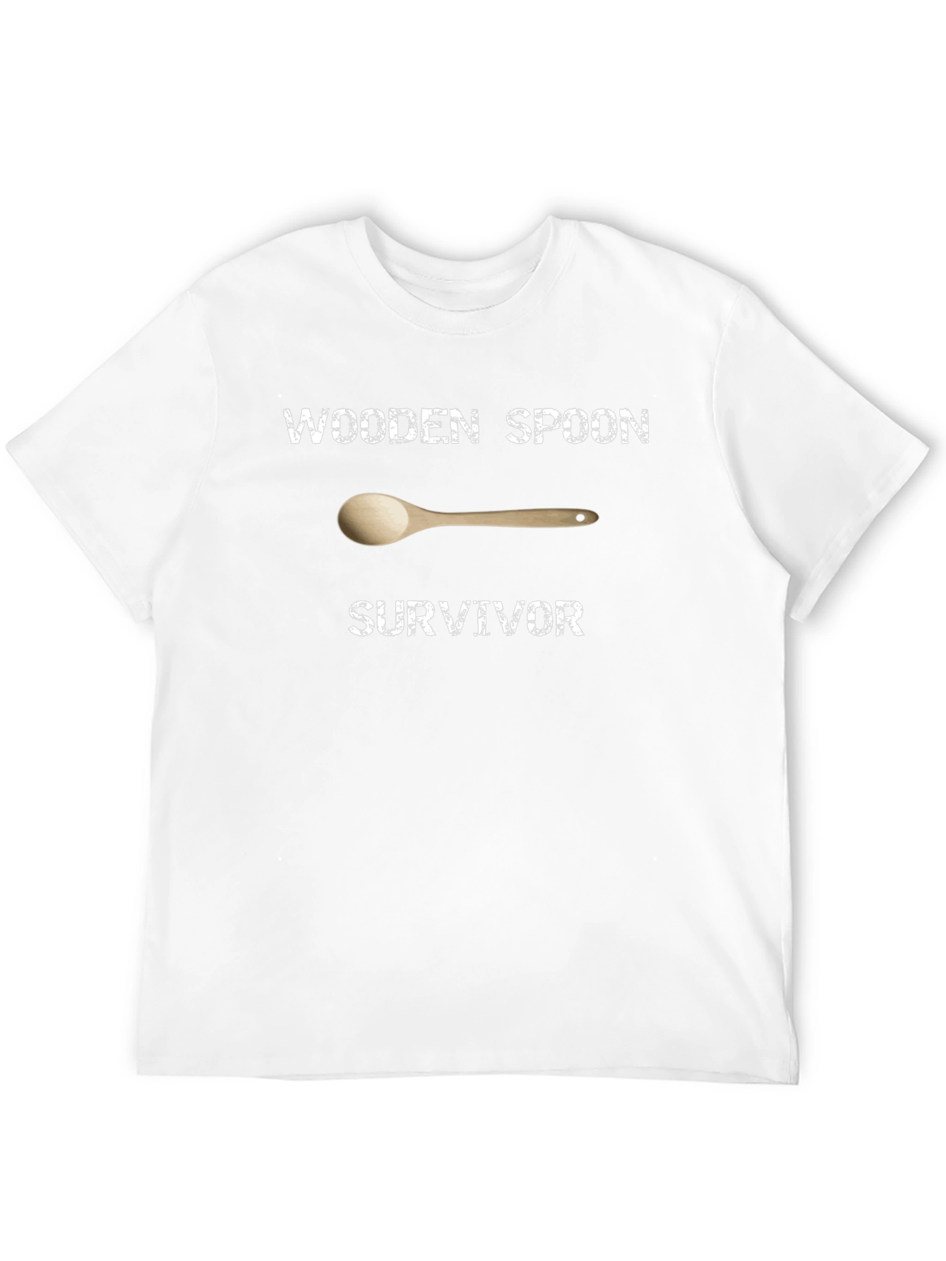 Wooden Spoon Survivor T-Shirt - Novelty Graphic Tee
