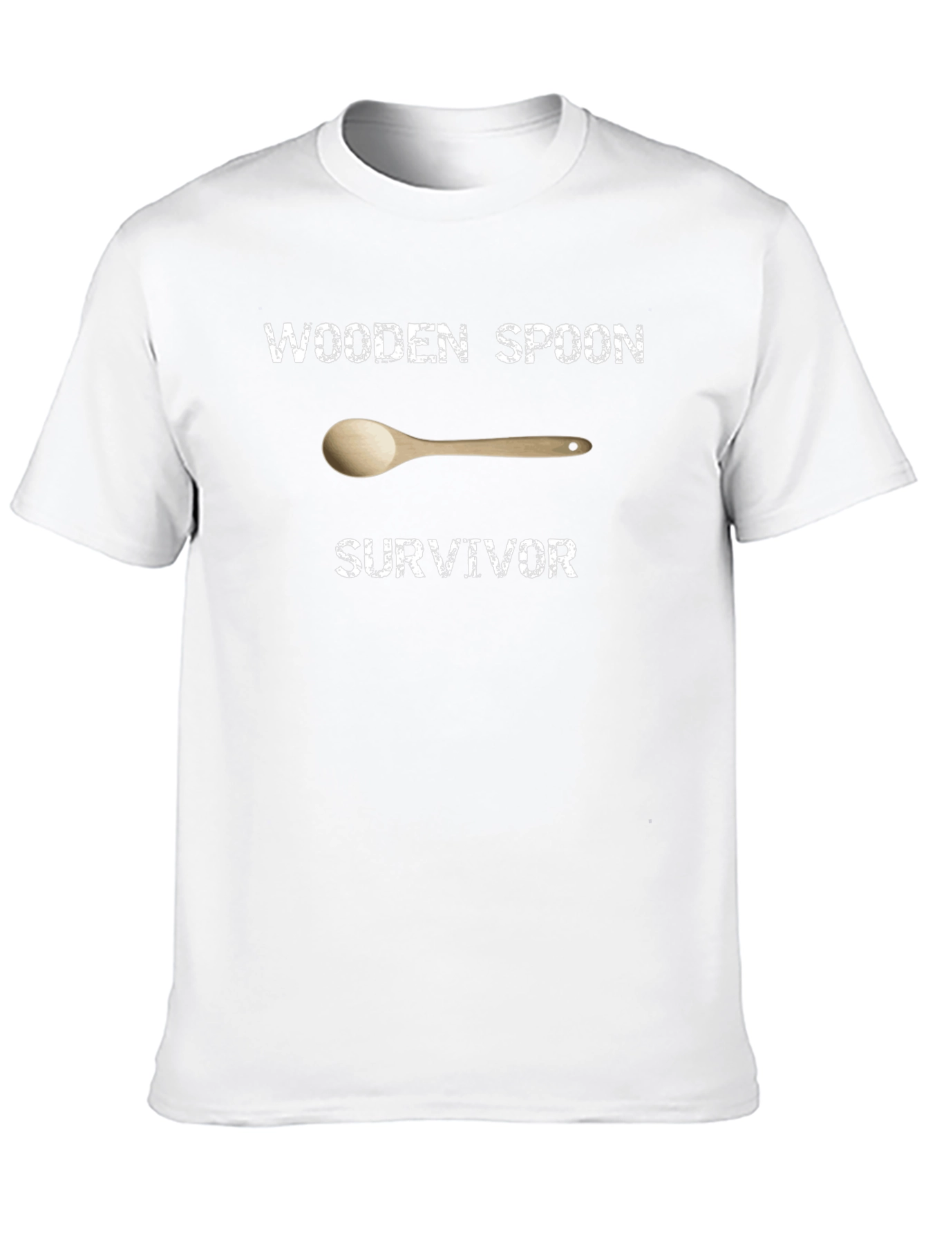 Wooden Spoon Survivor T-Shirt - Novelty Graphic Tee