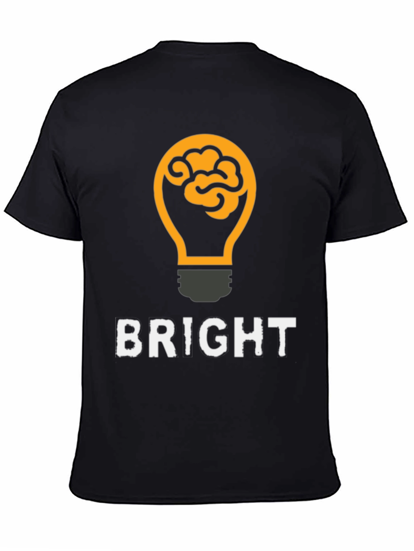 Bright Idea Brain Lightbulb Graphic T-Shirt