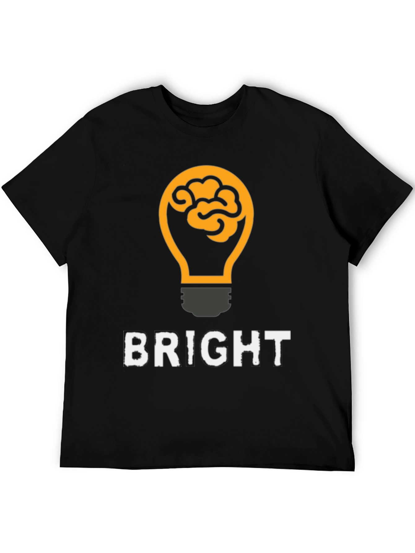 Bright Idea Brain Lightbulb Graphic T-Shirt