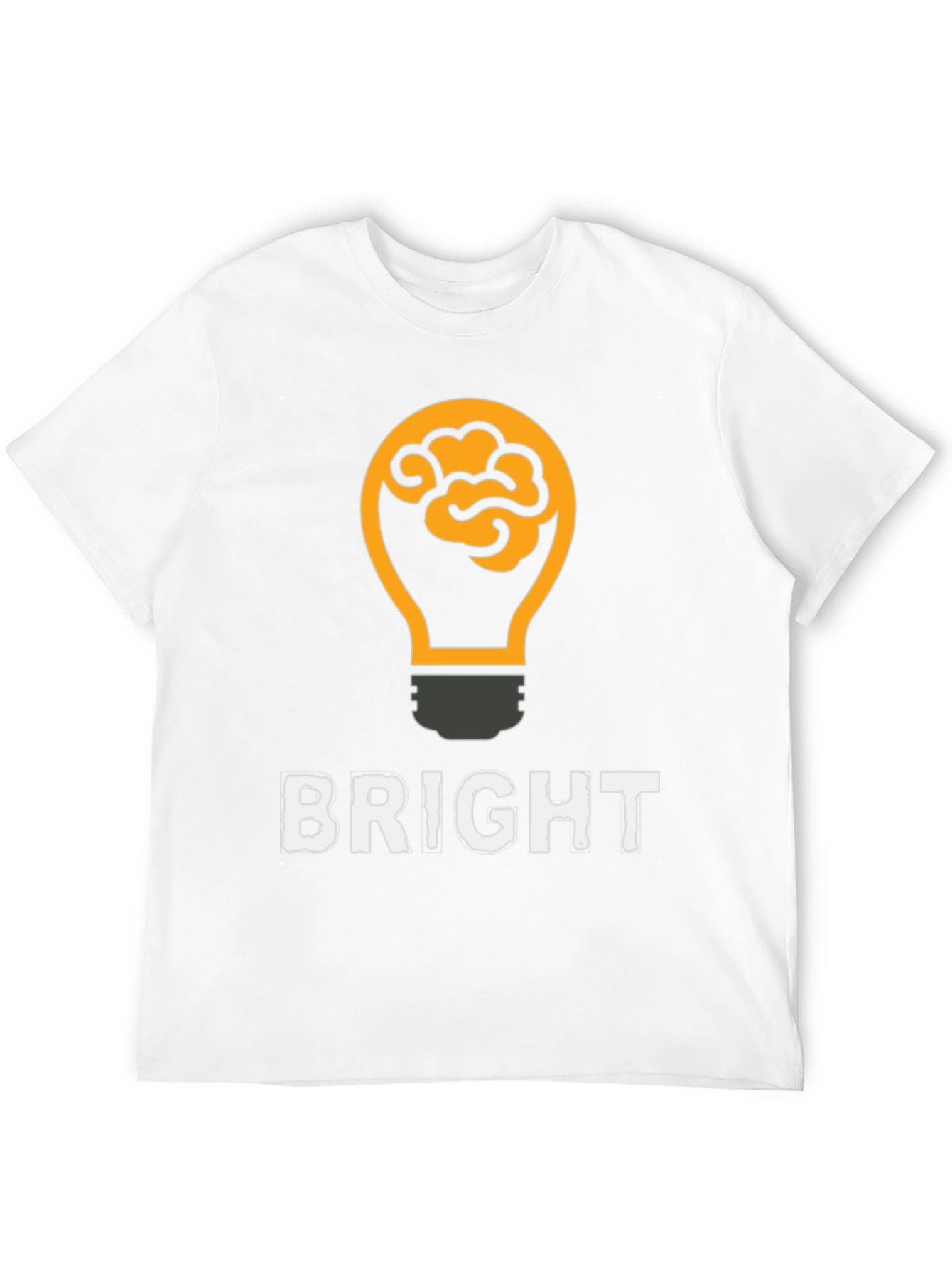 Bright Idea Brain Lightbulb Graphic T-Shirt