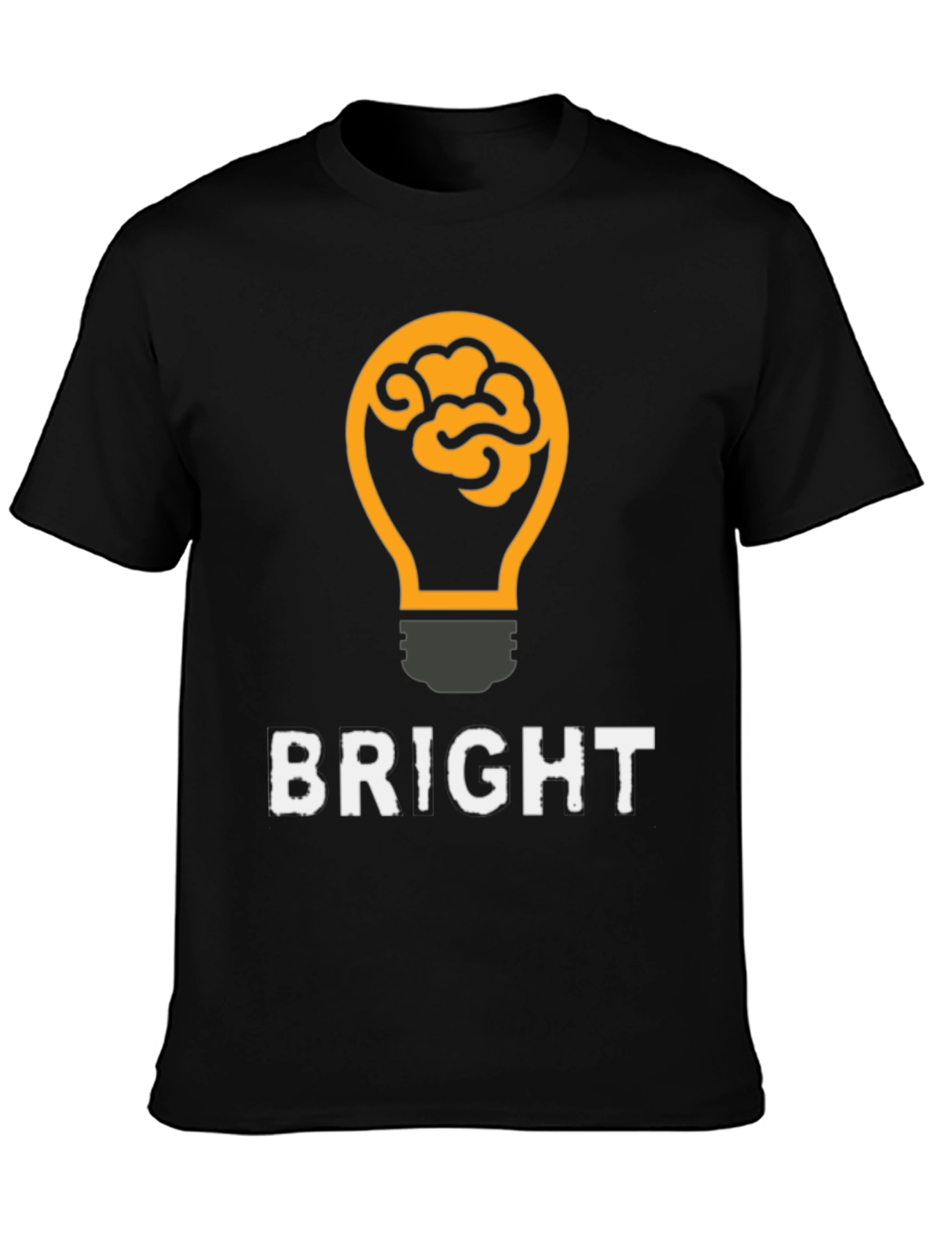 Bright Idea Brain Lightbulb Graphic T-Shirt