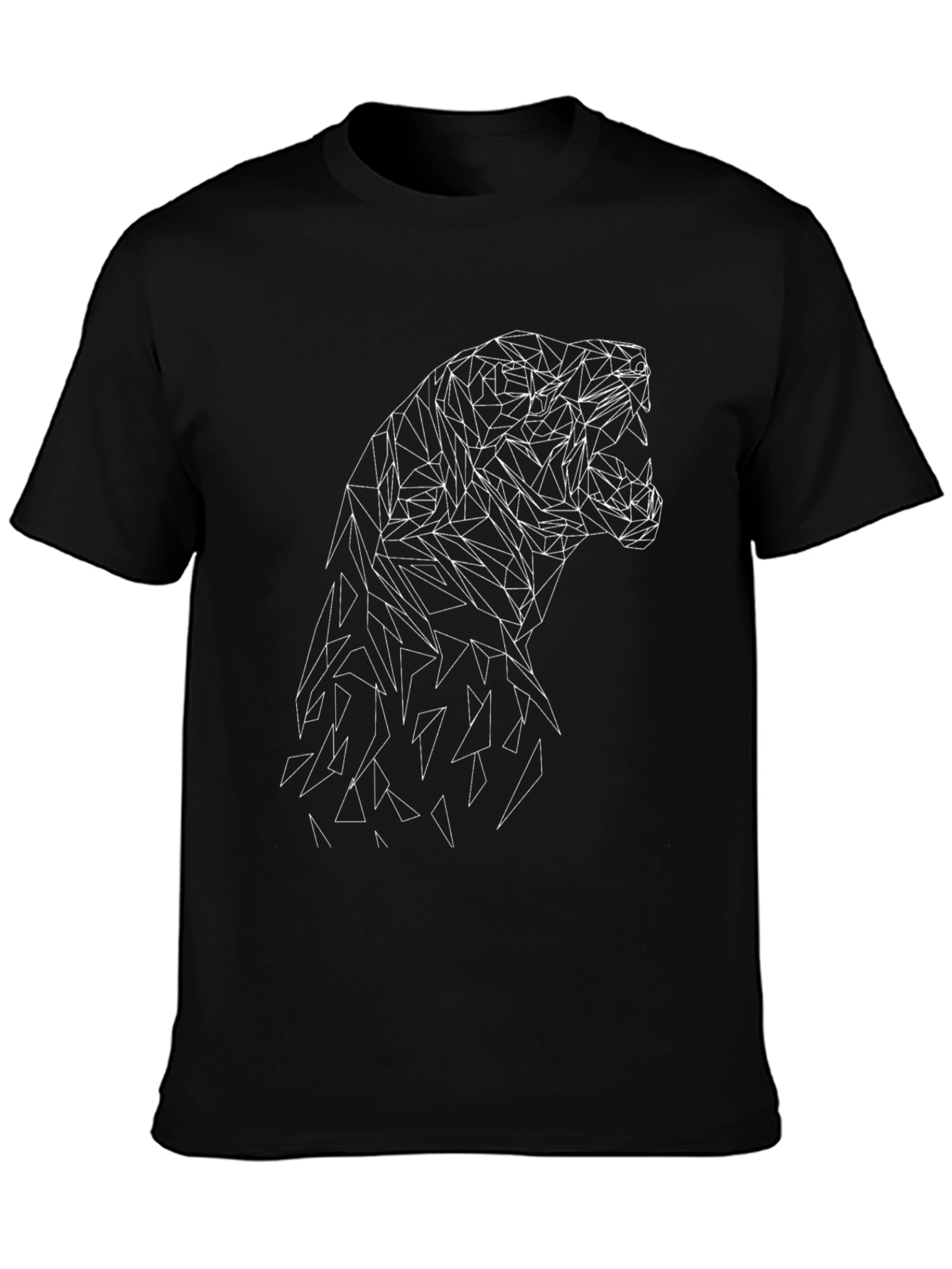 Geometric Animal Graphic Tee - Modern Style