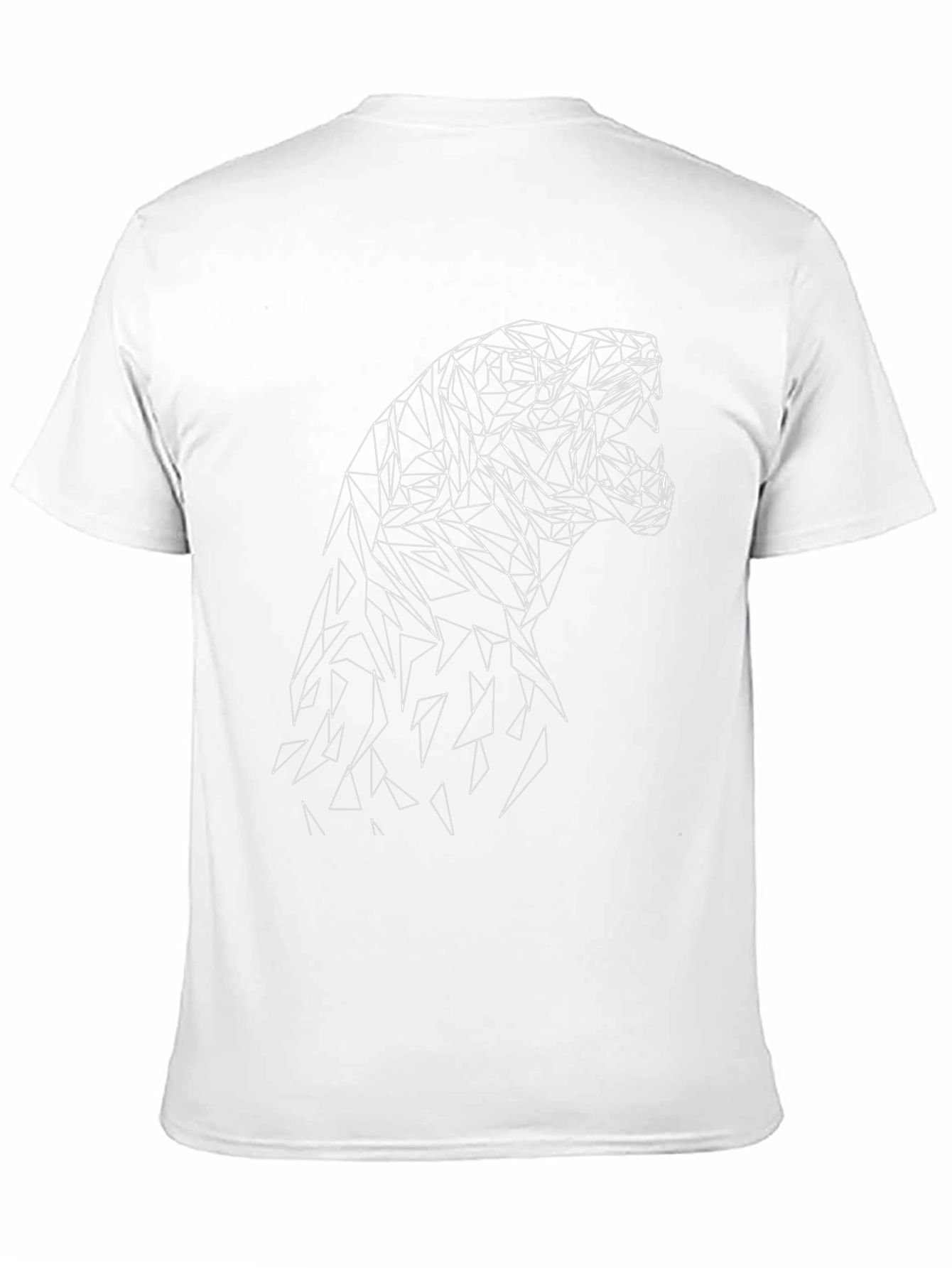 Geometric Animal Graphic Tee - Modern Style