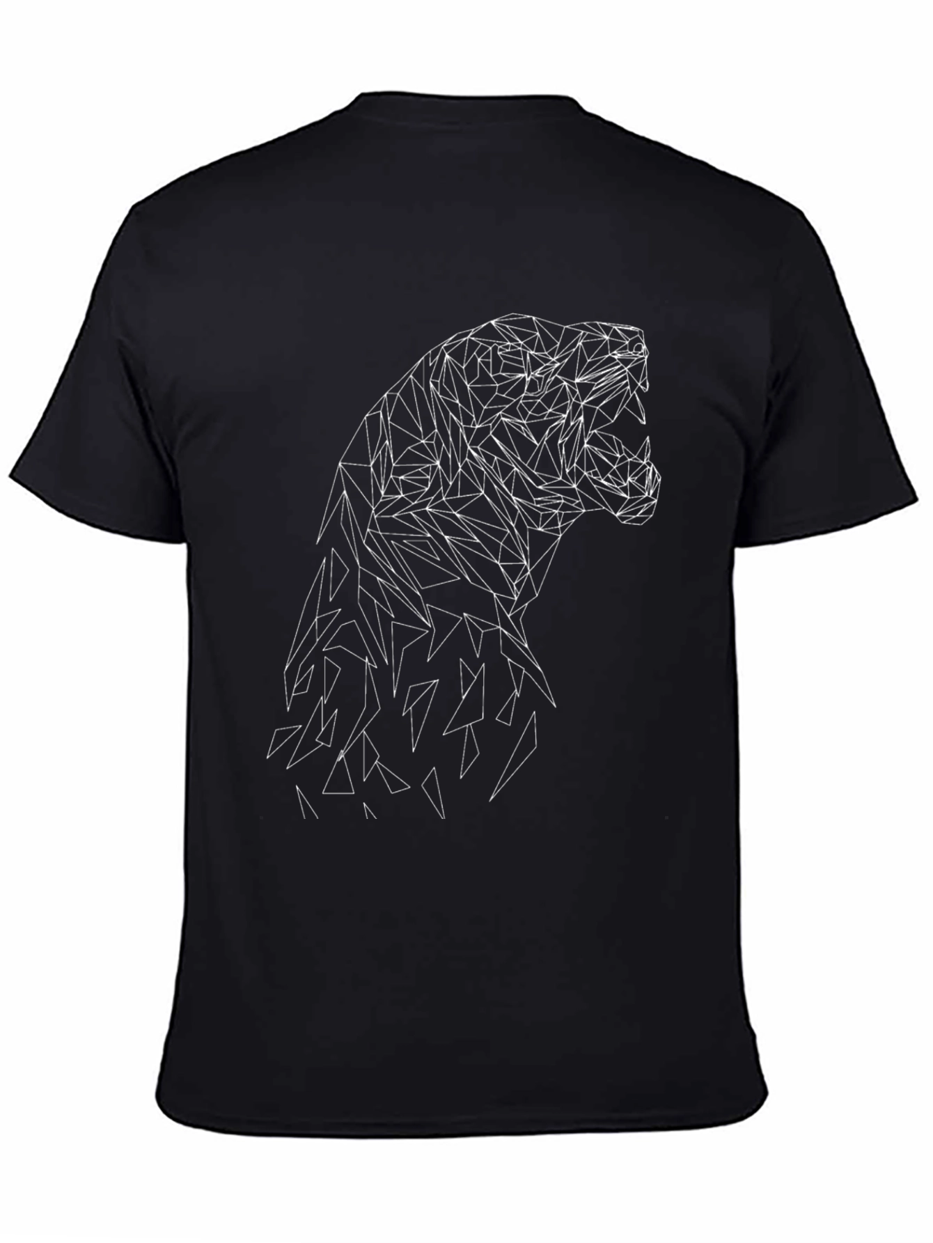 Geometric Animal Graphic Tee - Modern Style