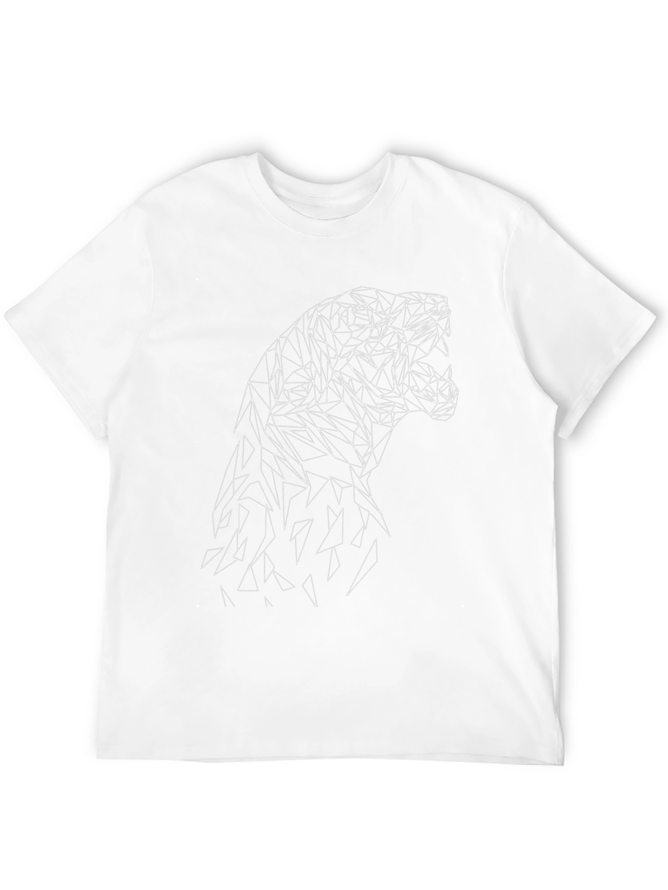 Geometric Animal Graphic Tee - Modern Style