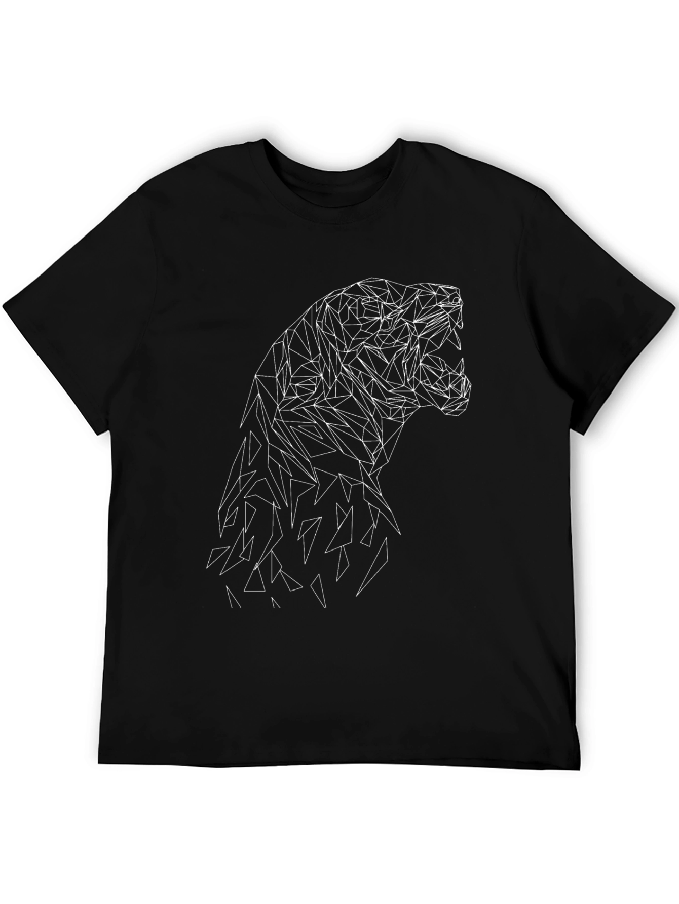 Geometric Animal Graphic Tee - Modern Style