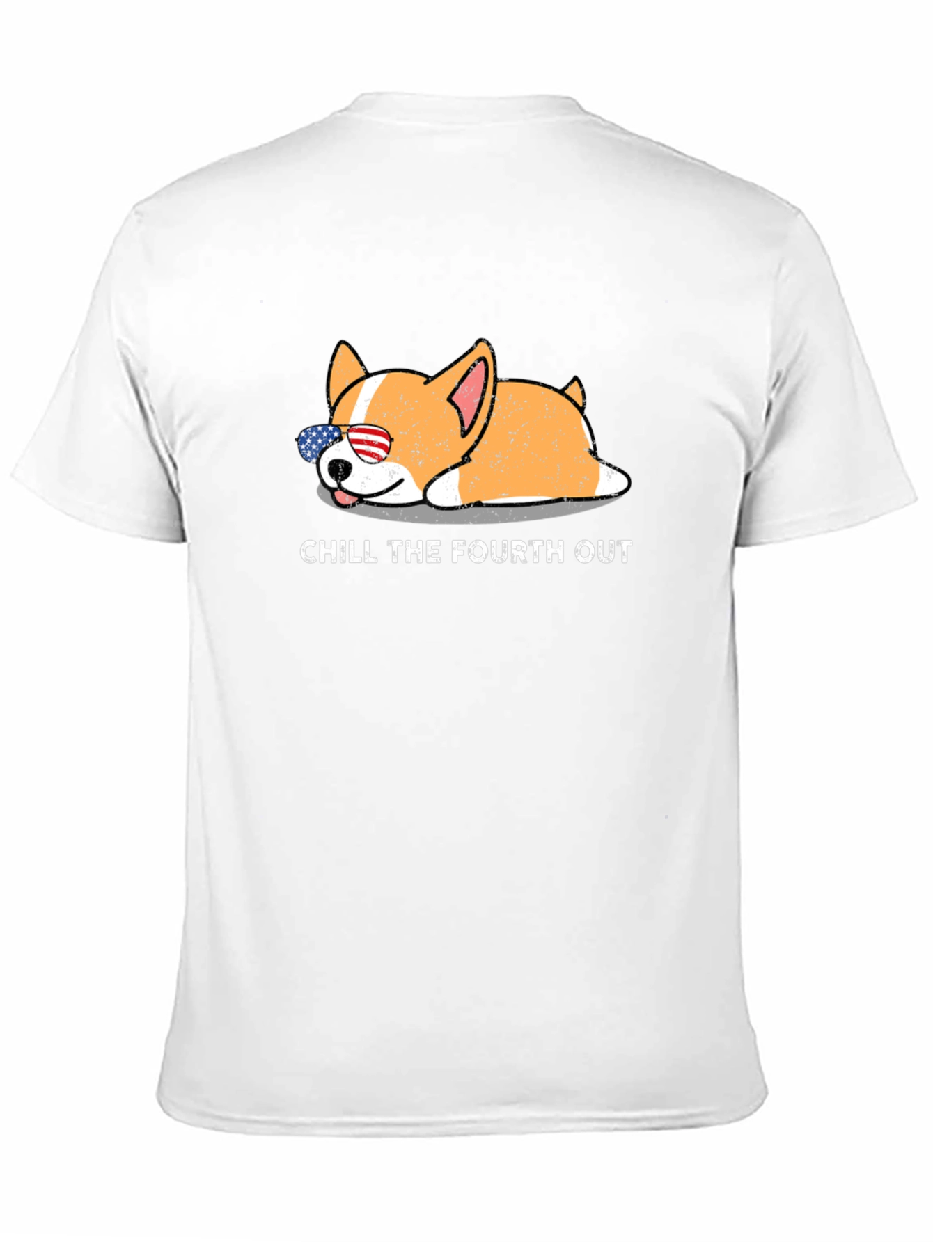 Chill The Fourth Out Patriotic Dog T-Shirt