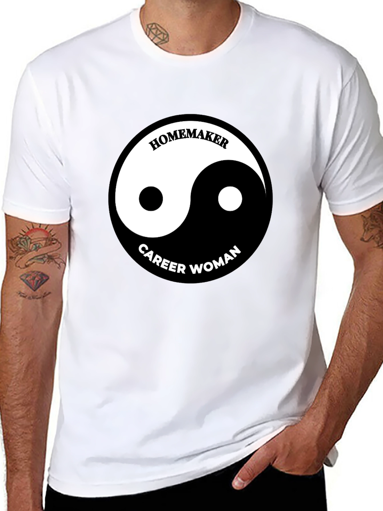 Yin Yang Homemaker Career Woman T-Shirt