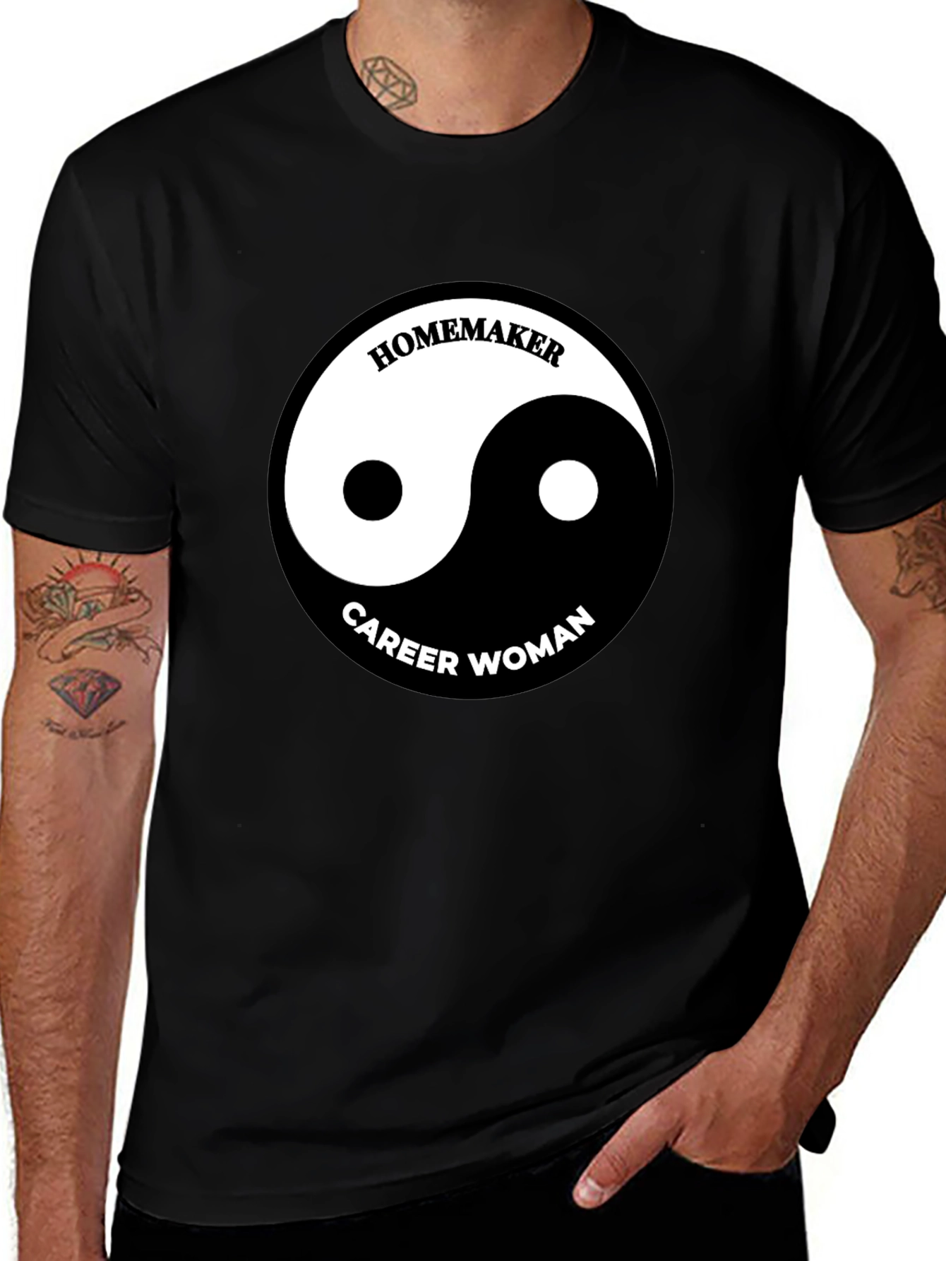 Yin Yang Homemaker Career Woman T-Shirt