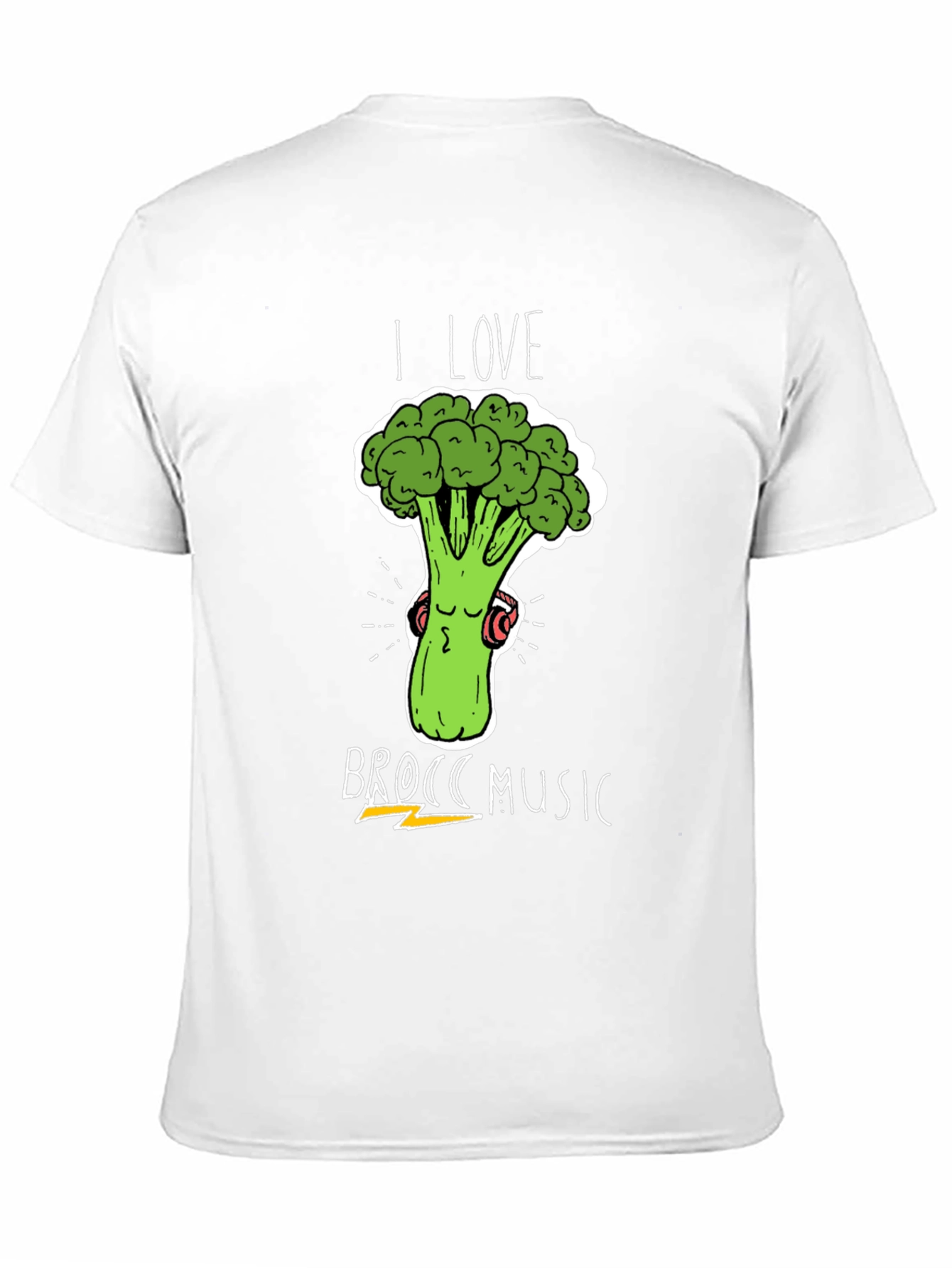 I Love Brocc Music T-Shirt - Broccoli Lover Tee