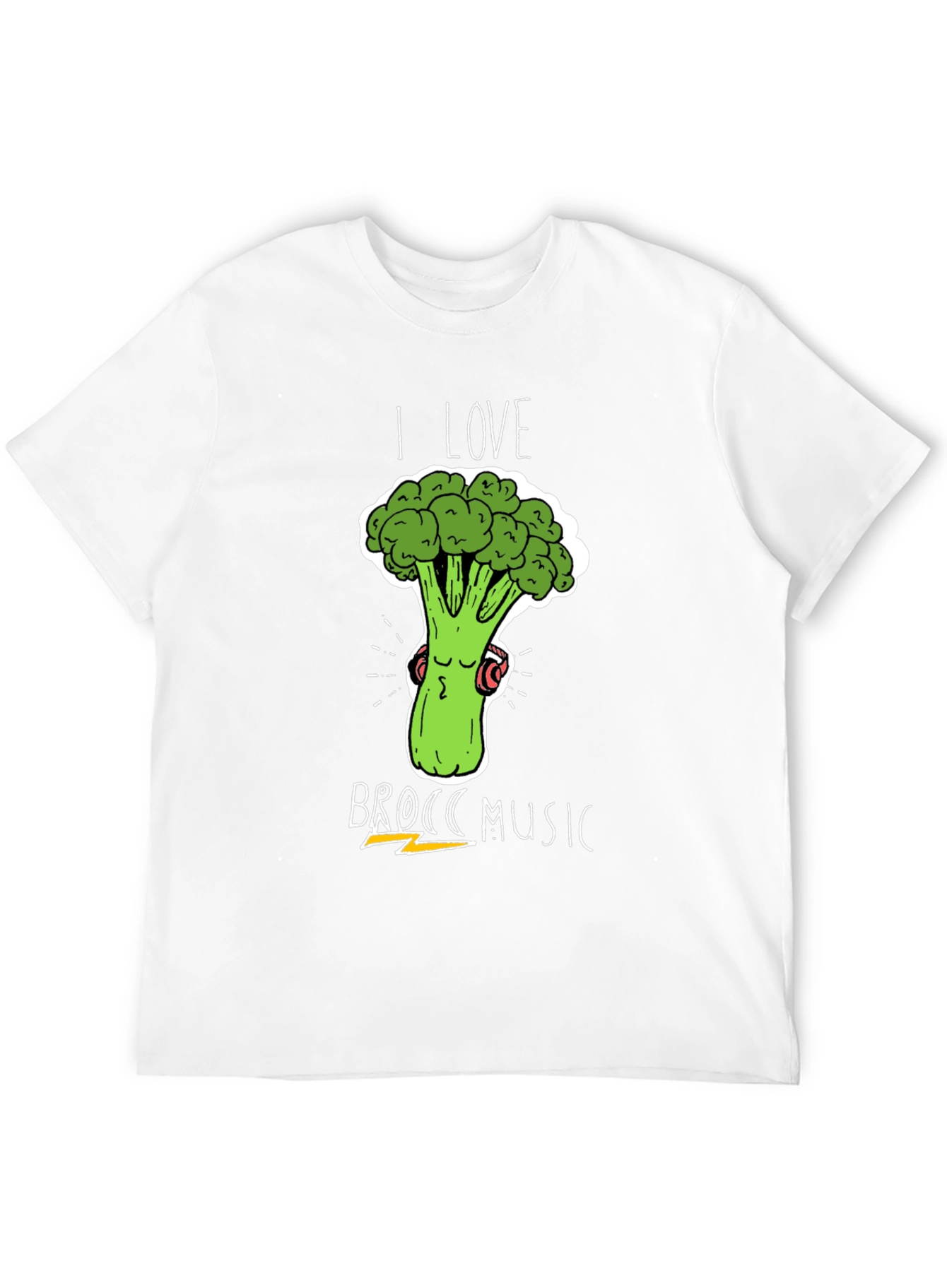I Love Brocc Music T-Shirt - Broccoli Lover Tee