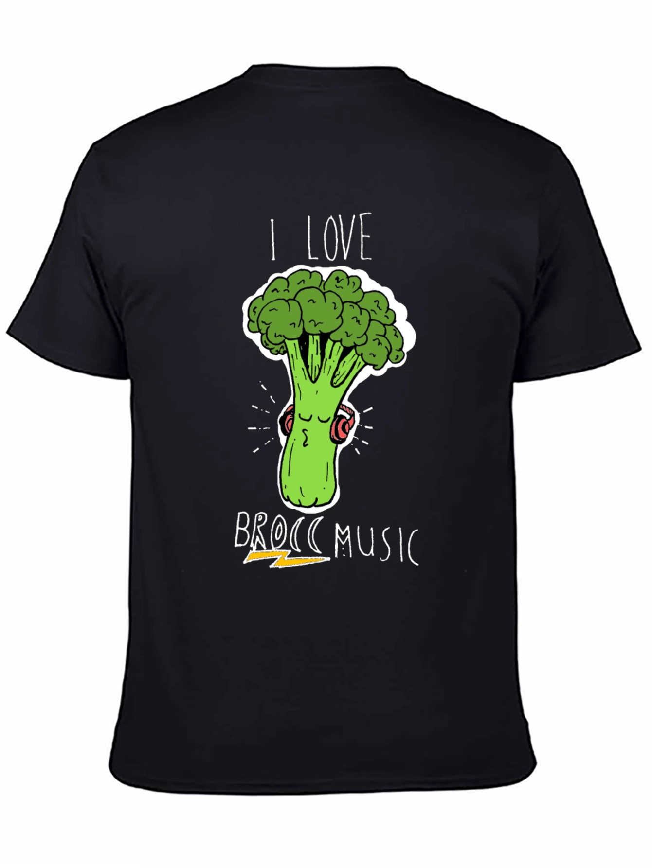I Love Brocc Music T-Shirt - Broccoli Lover Tee