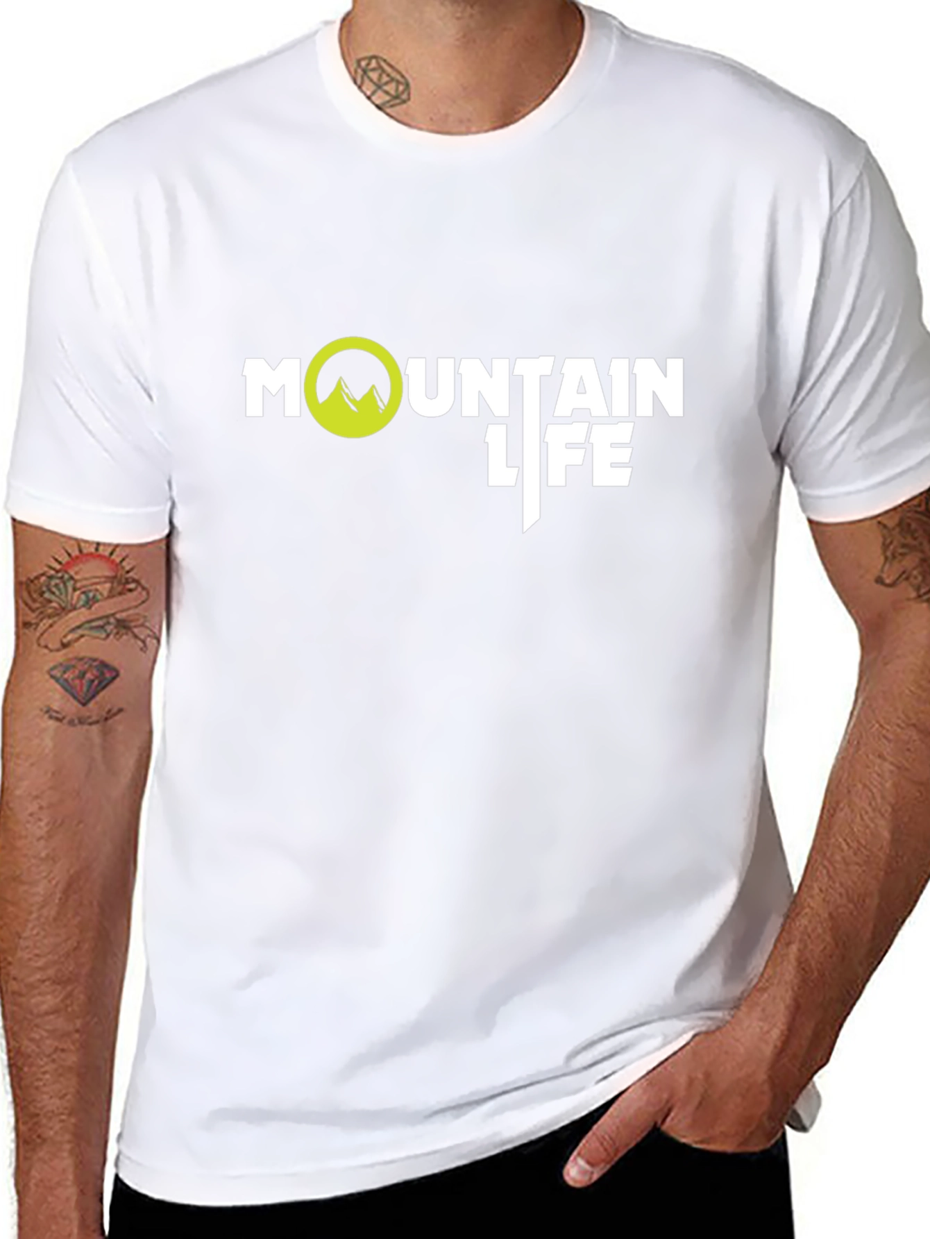 Mountain Life Black T-Shirt: Adventure Ready!