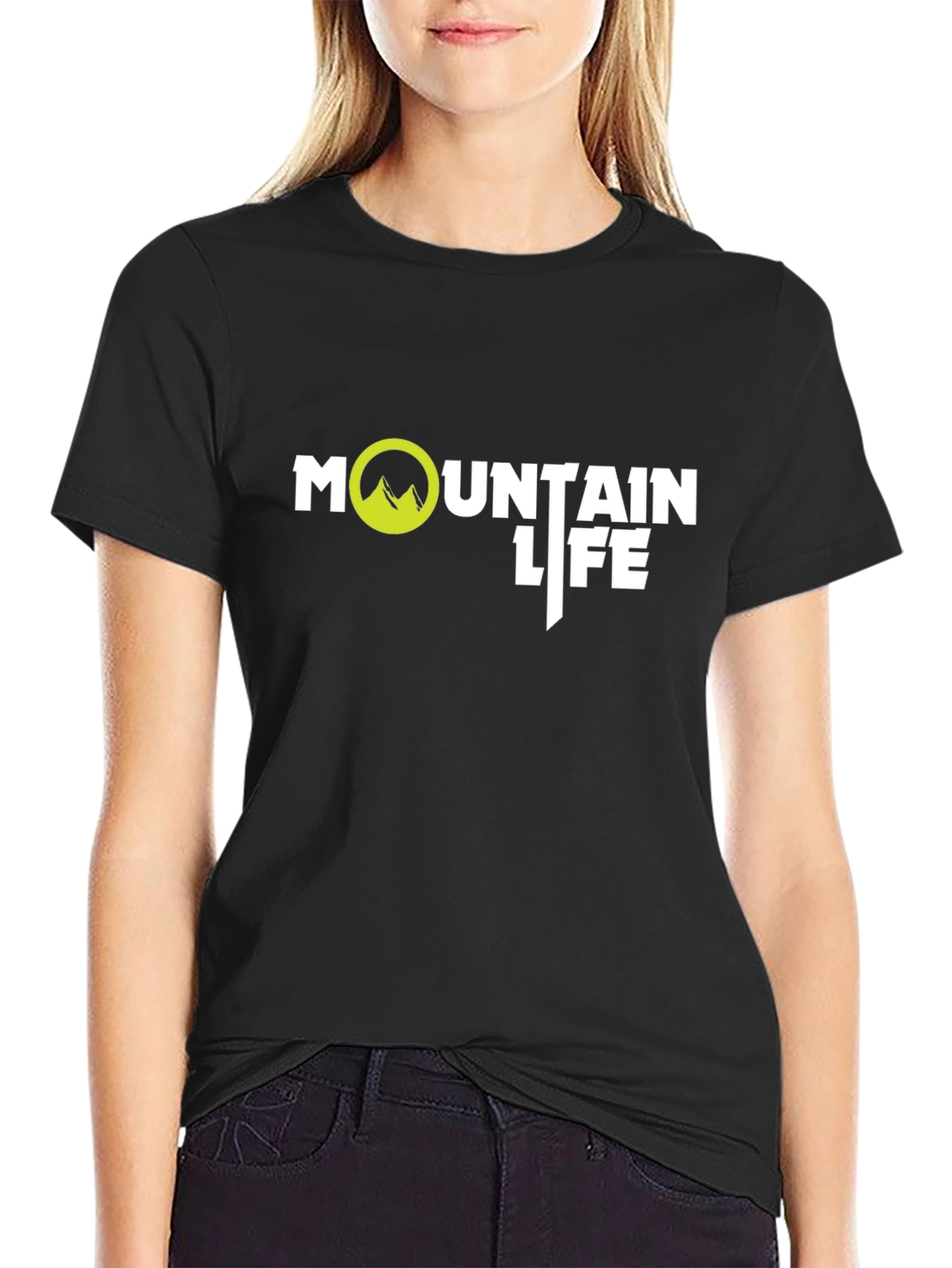 Mountain Life Black T-Shirt: Adventure Ready!
