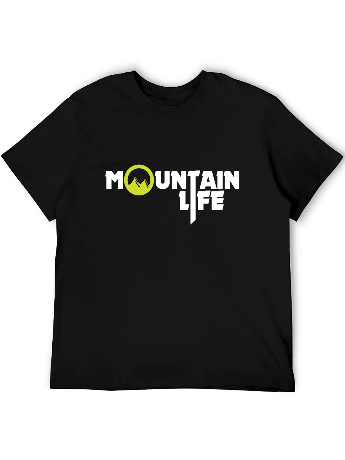 Mountain Life Black T-Shirt: Adventure Ready!