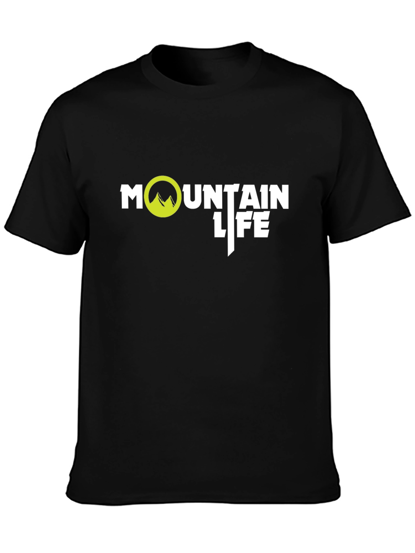 Mountain Life Black T-Shirt: Adventure Ready!