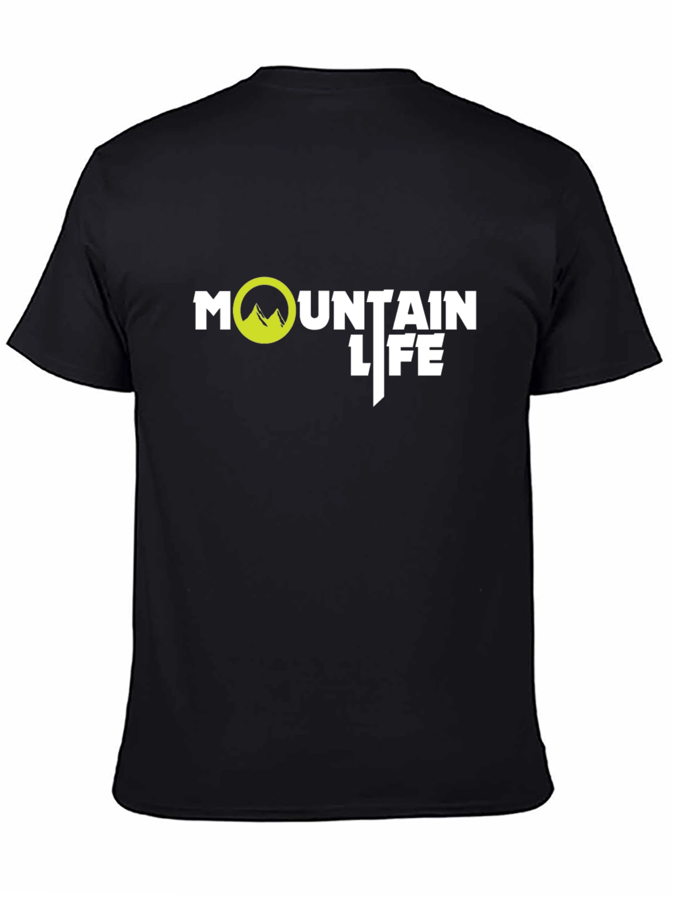 Mountain Life Black T-Shirt: Adventure Ready!