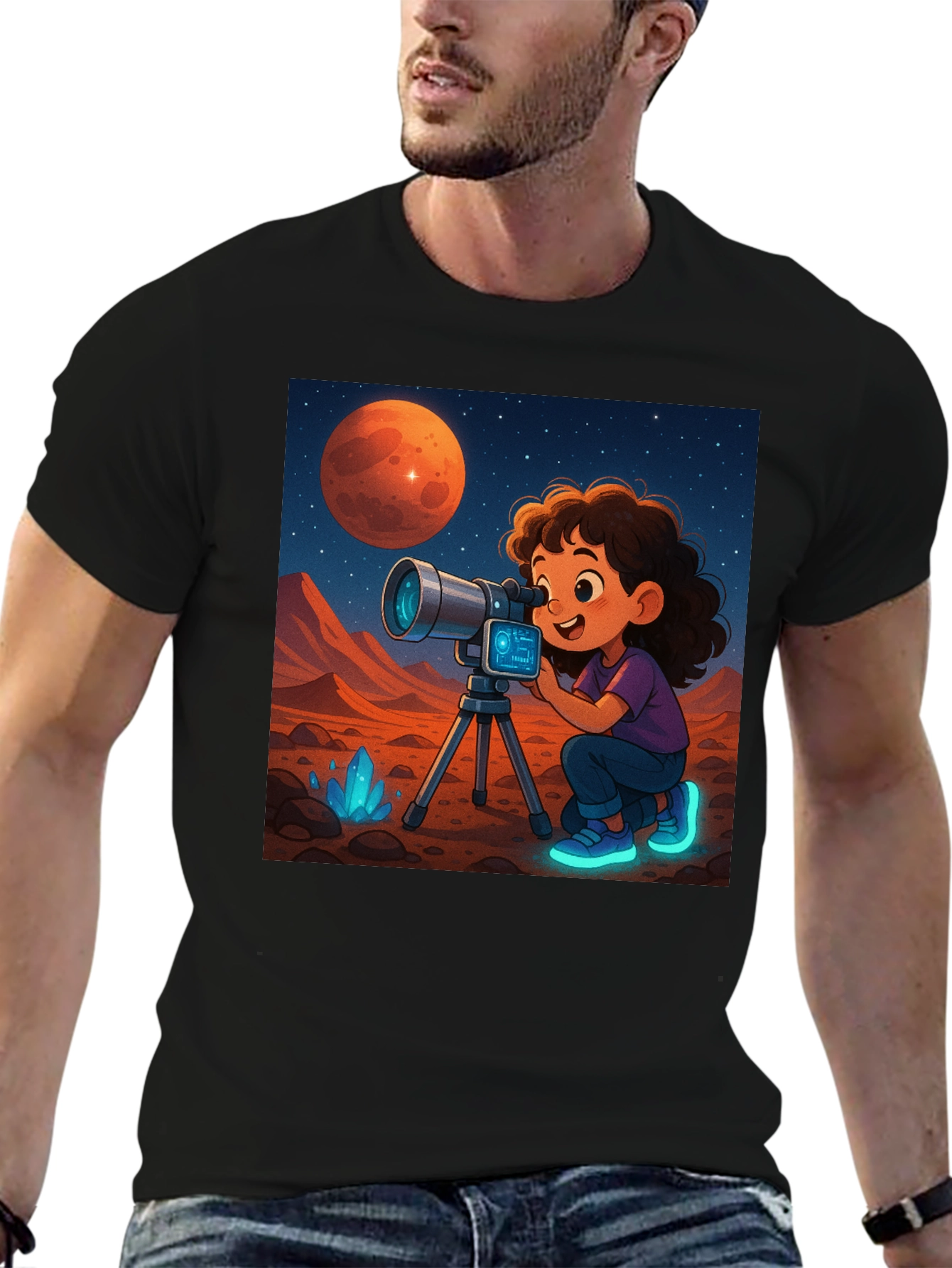 Mars Explorer Graphic Tee - Space Adventure Shirt