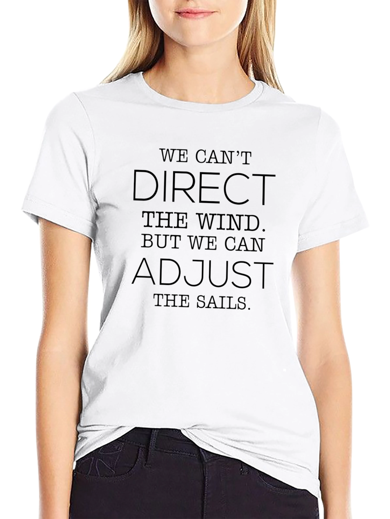 Inspirational Graphic Tee - Adjust the Sails