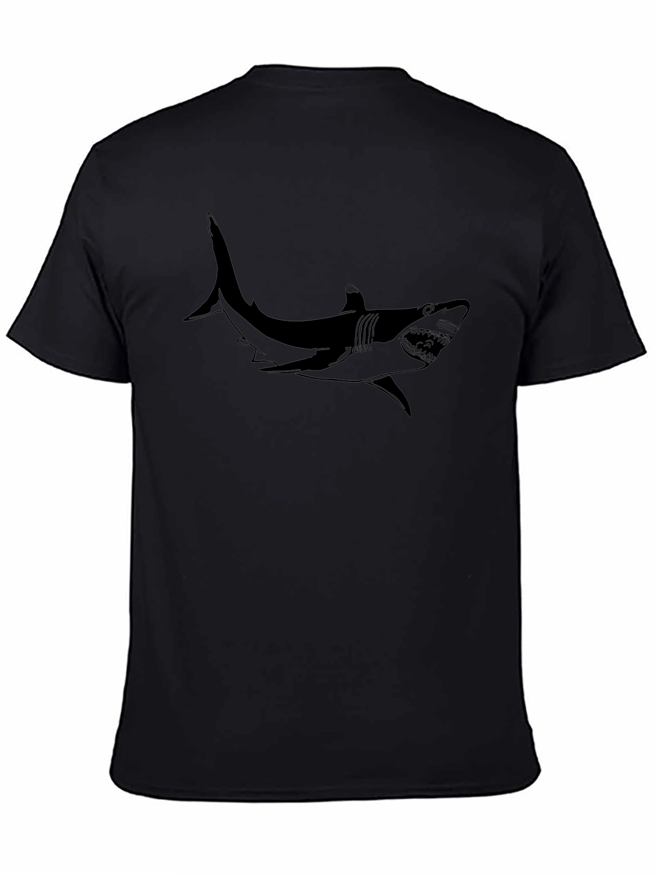 Shark Graphic Black T-Shirt
