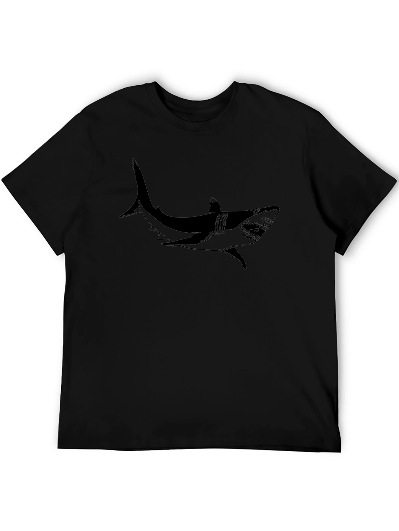 Shark Graphic Black T-Shirt