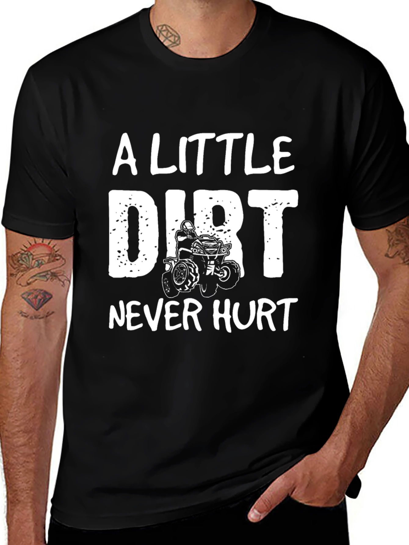 A Little Dirt Never Hurt Black T-Shirt