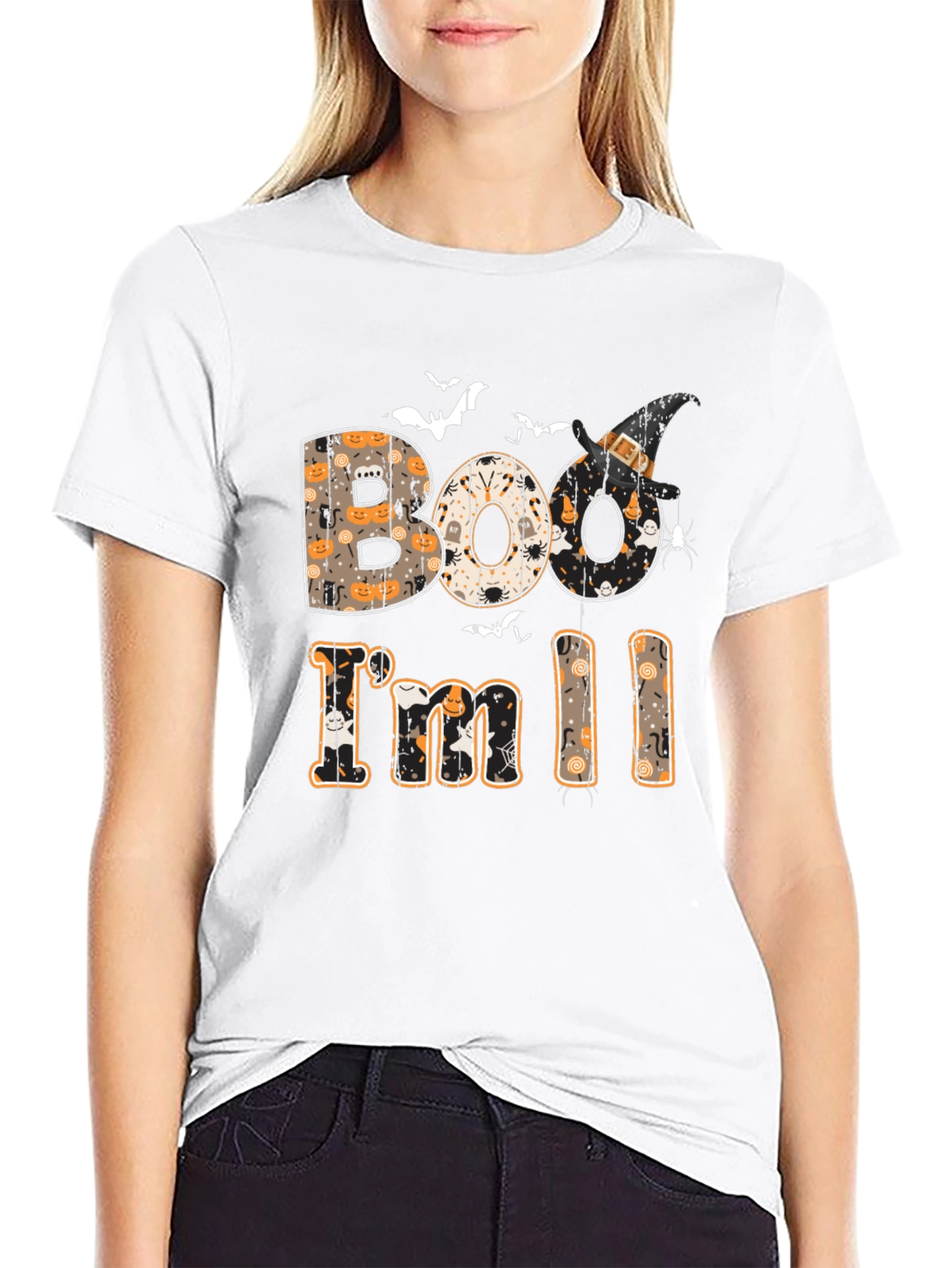 Boo Im 11 Halloween Black T-Shirt