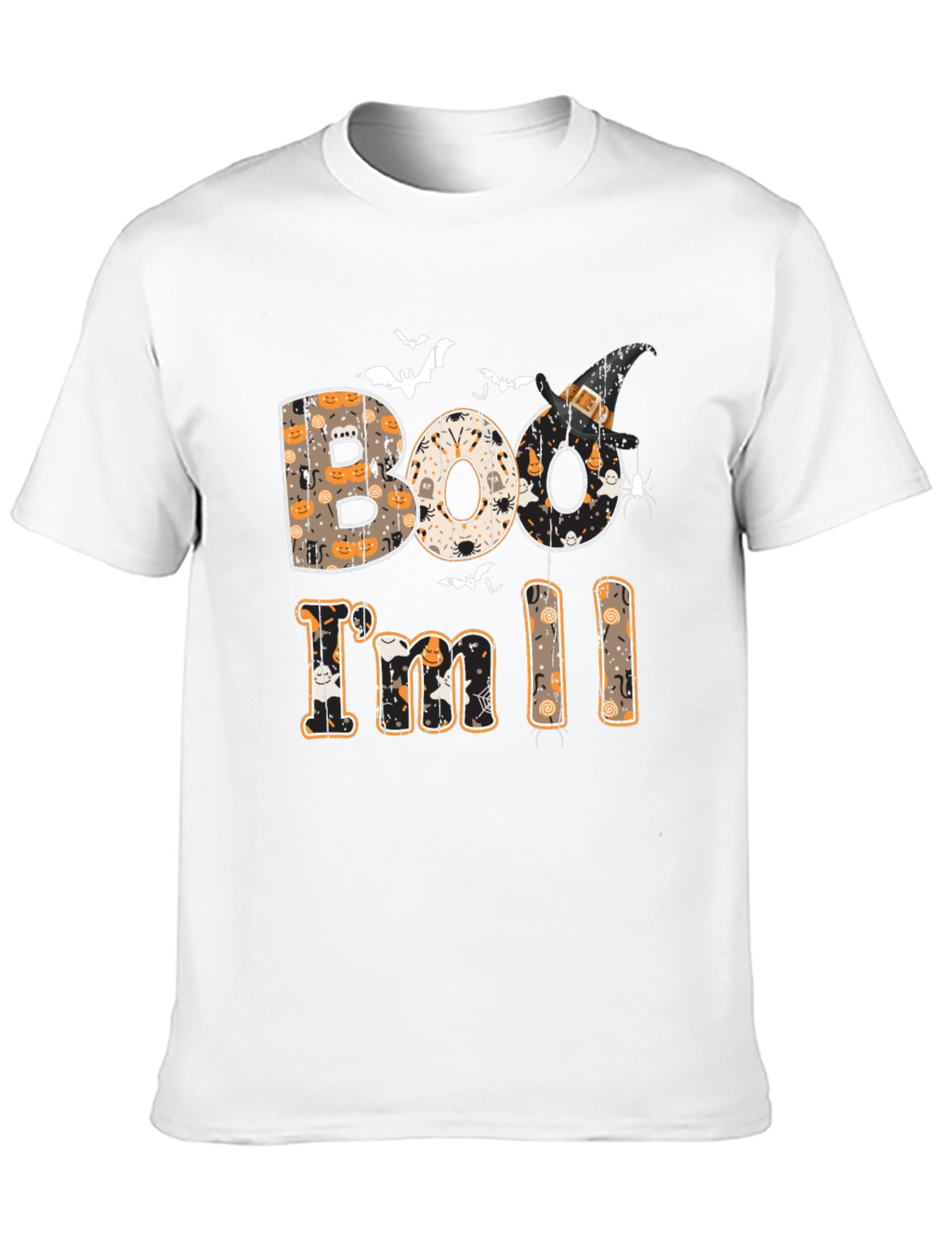 Boo Im 11 Halloween Black T-Shirt