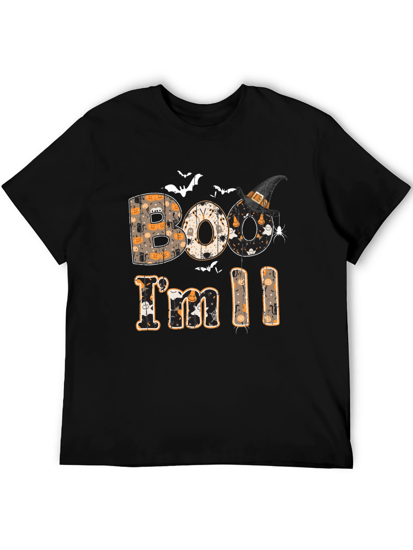 Boo Im 11 Halloween Black T-Shirt