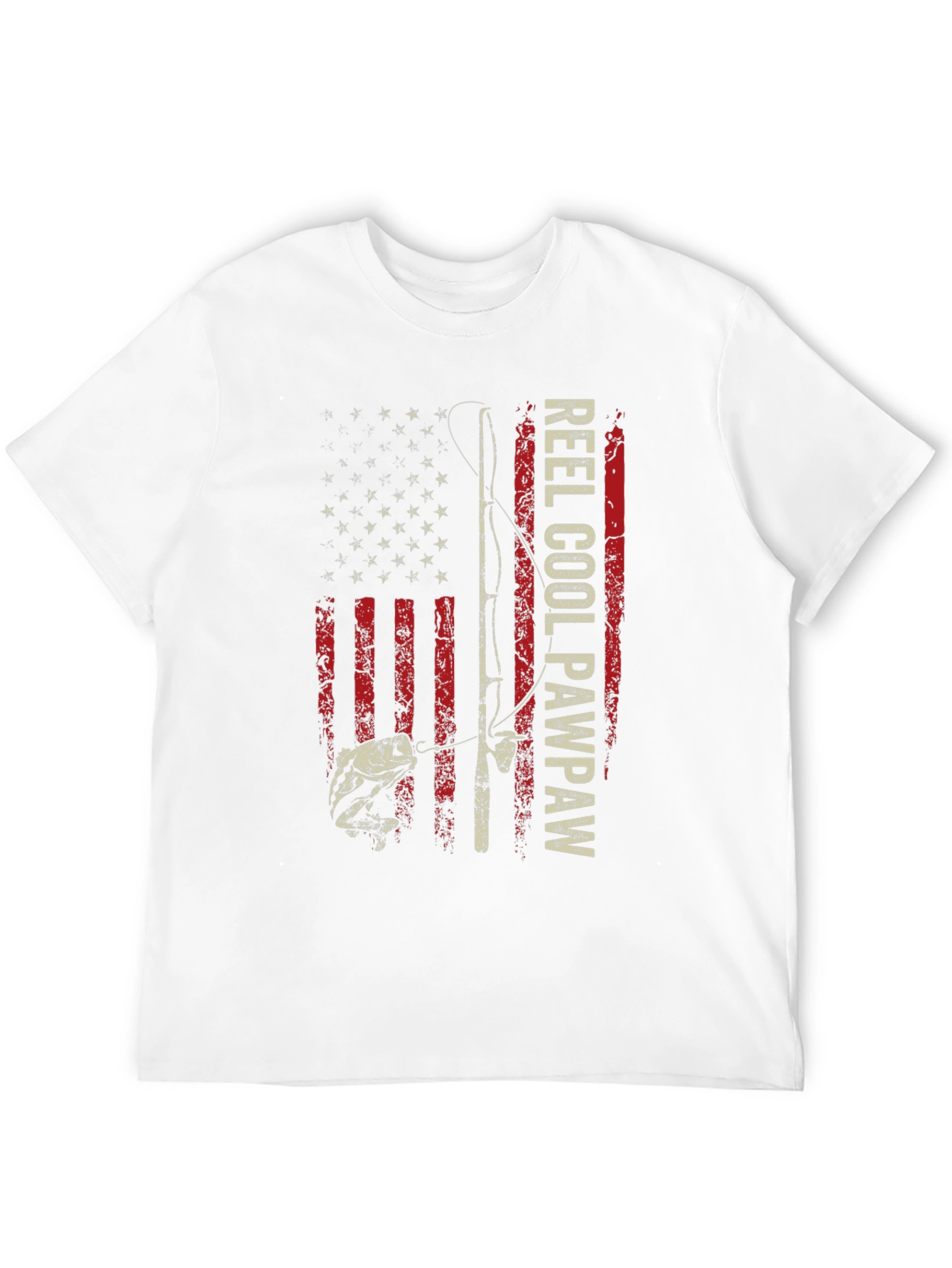 Reel Cool Pawpaw Fishing Flag T-Shirt