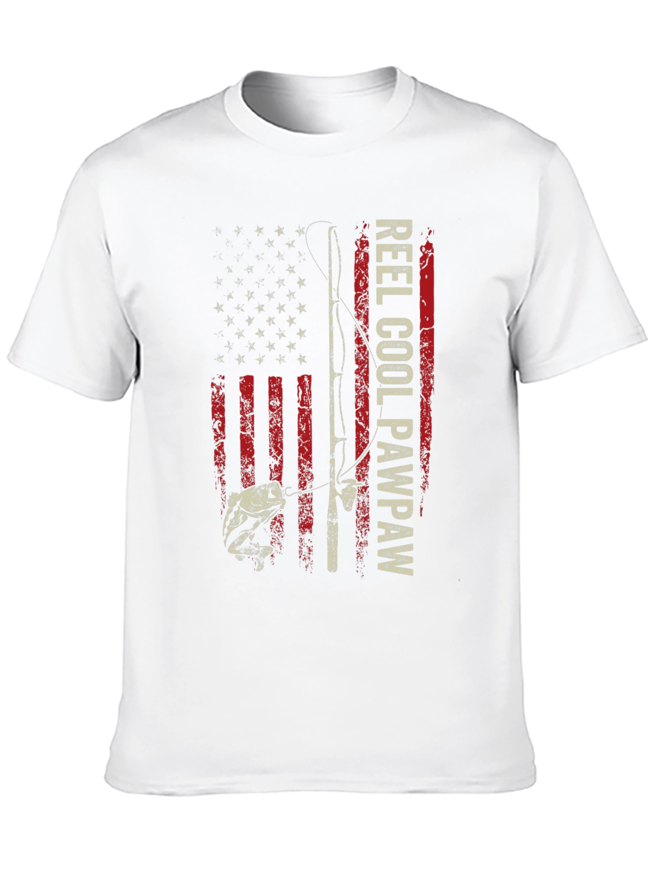 Reel Cool Pawpaw Fishing Flag T-Shirt