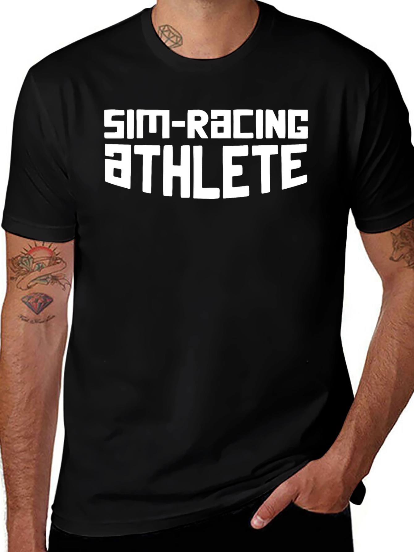 Sim-Racing Athlete Black T-Shirt