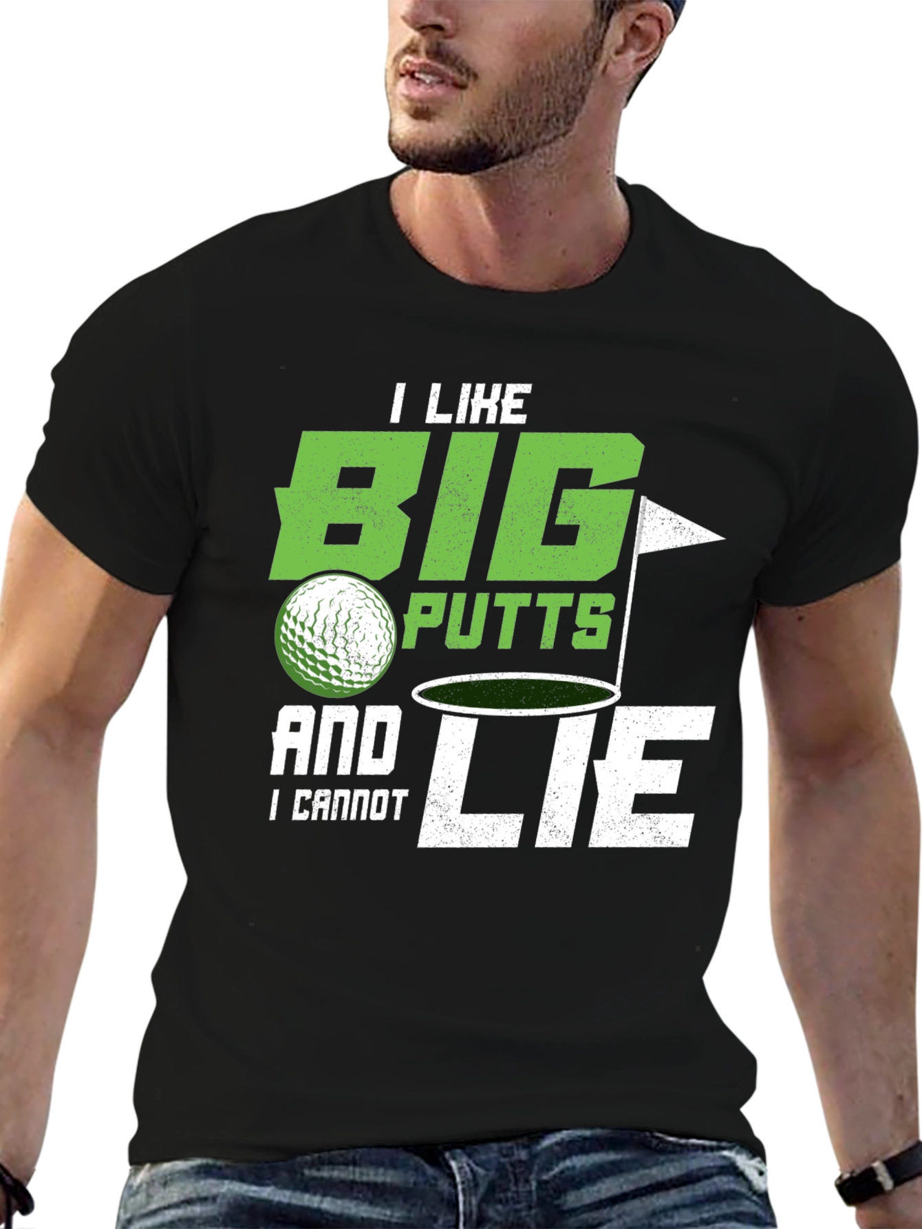 Big Putts & I Cannot Lie Golf T-Shirt