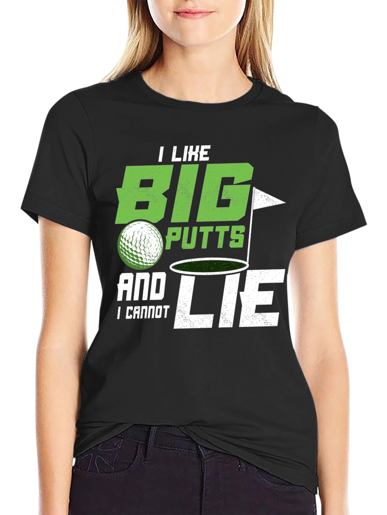 Big Putts & I Cannot Lie Golf T-Shirt